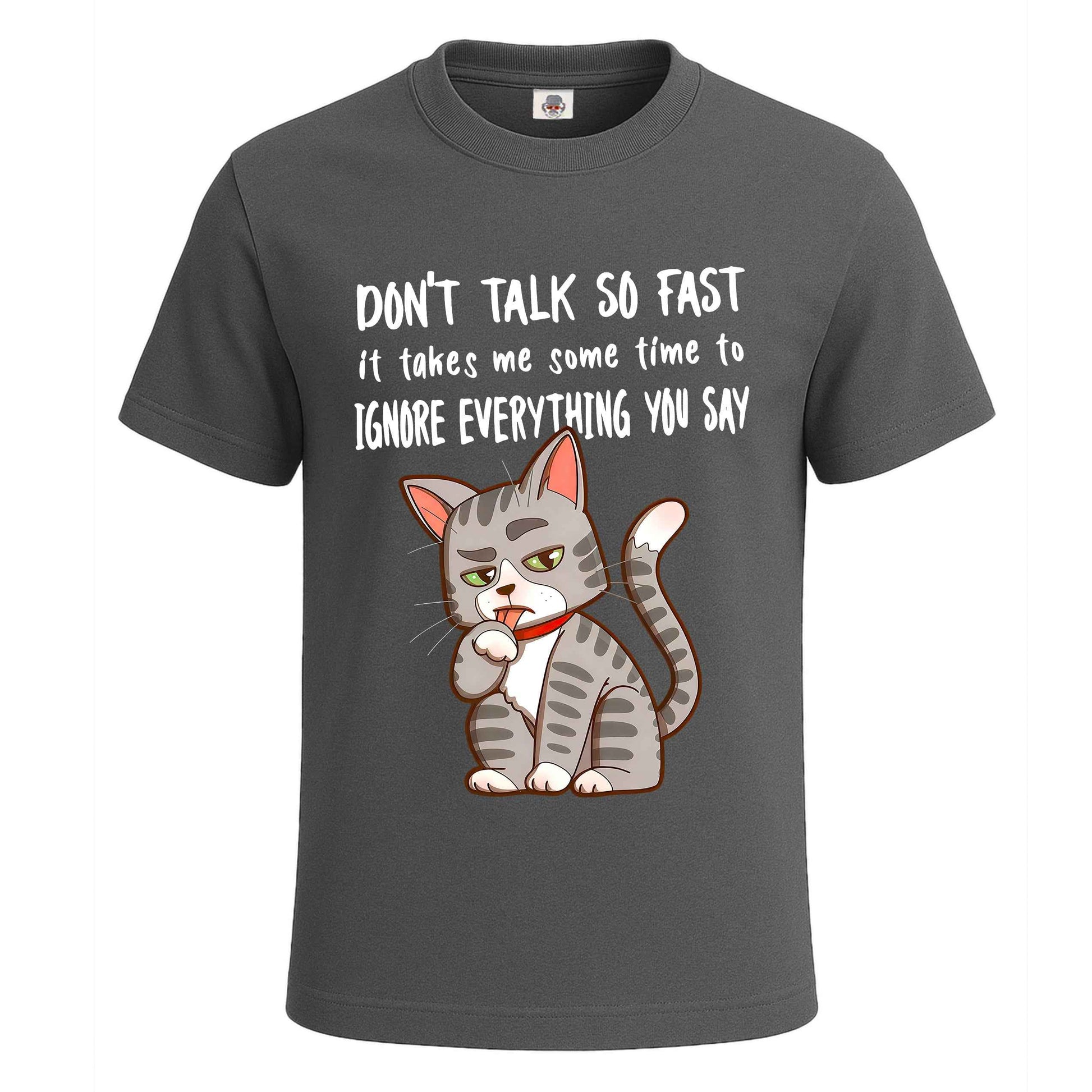 Don't talk so fast | T-Shirt For Men's Charcoal Don't talk so fast | T-Shirt For Men's