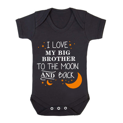 I Love My Big Brother | BABY GROW BLACK BABY GROW I Love My Big Brother | BABY GROW