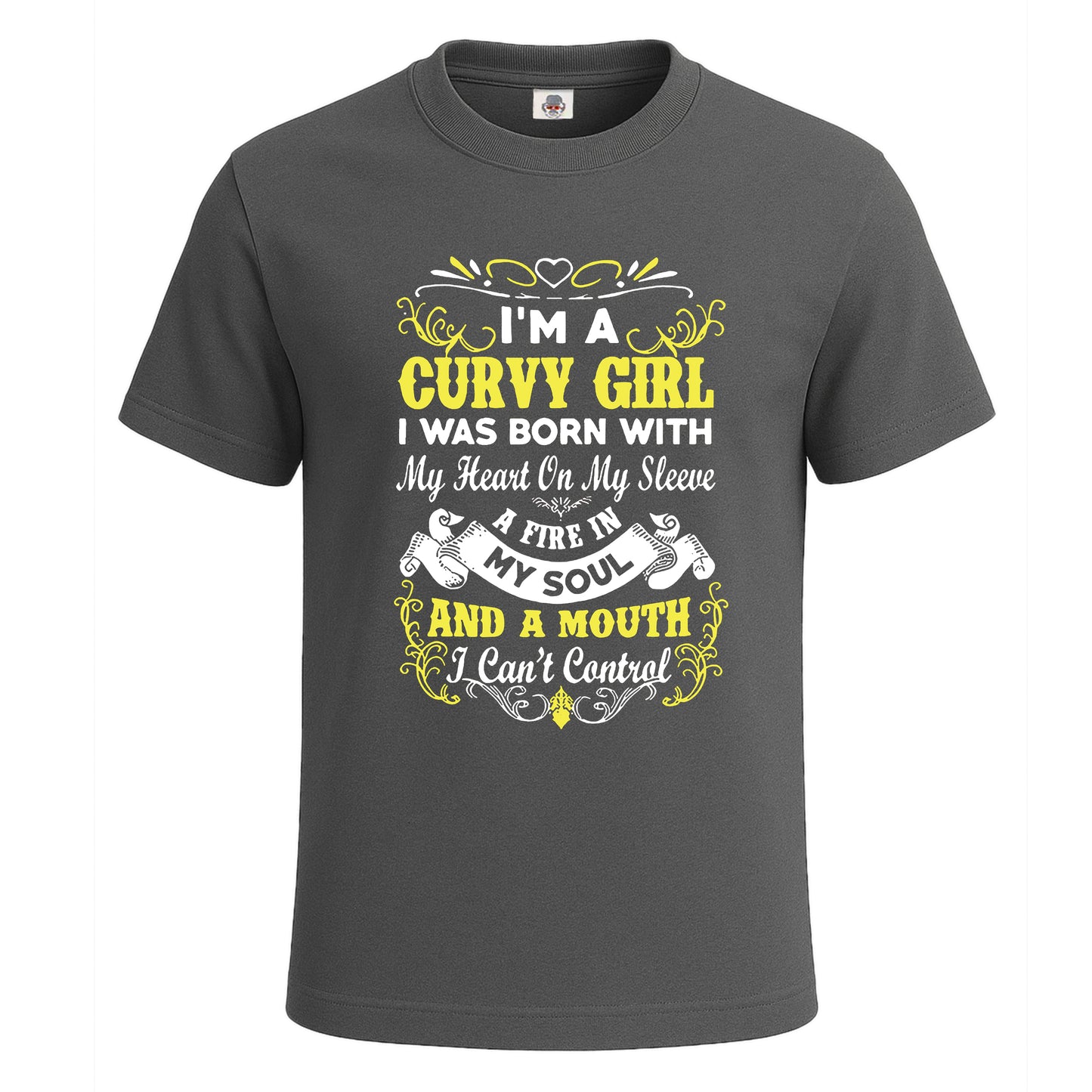 I'm A Curvy Girl I Was | T-Shirt For Men's Charcoal I'm A Curvy Girl I Was | T-Shirt For Men's