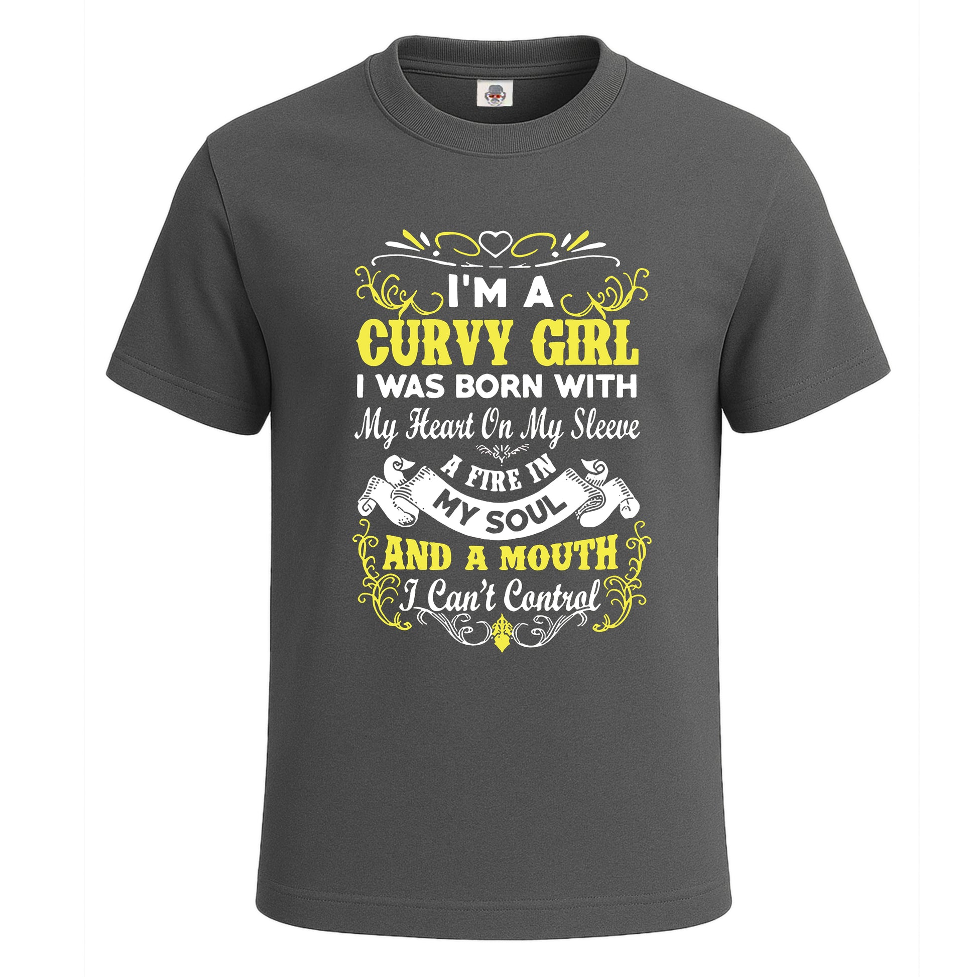 I'm A Curvy Girl I Was | T-Shirt For Men's Charcoal I'm A Curvy Girl I Was | T-Shirt For Men's