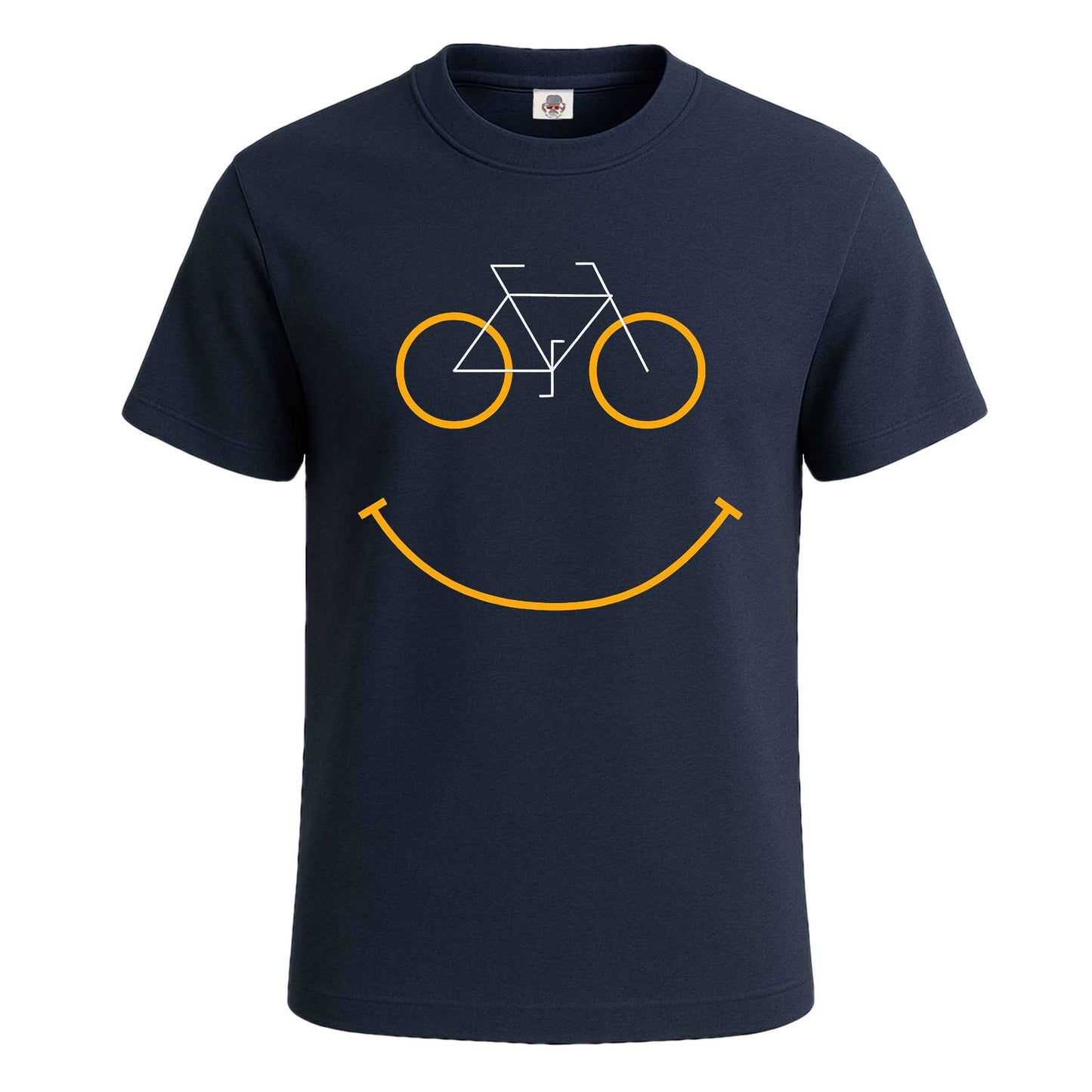 Bicycle Smile Graphic| T-Shirt For Men's NAVY T-SHIRT Bicycle Smile Graphic| T-Shirt For Men's
