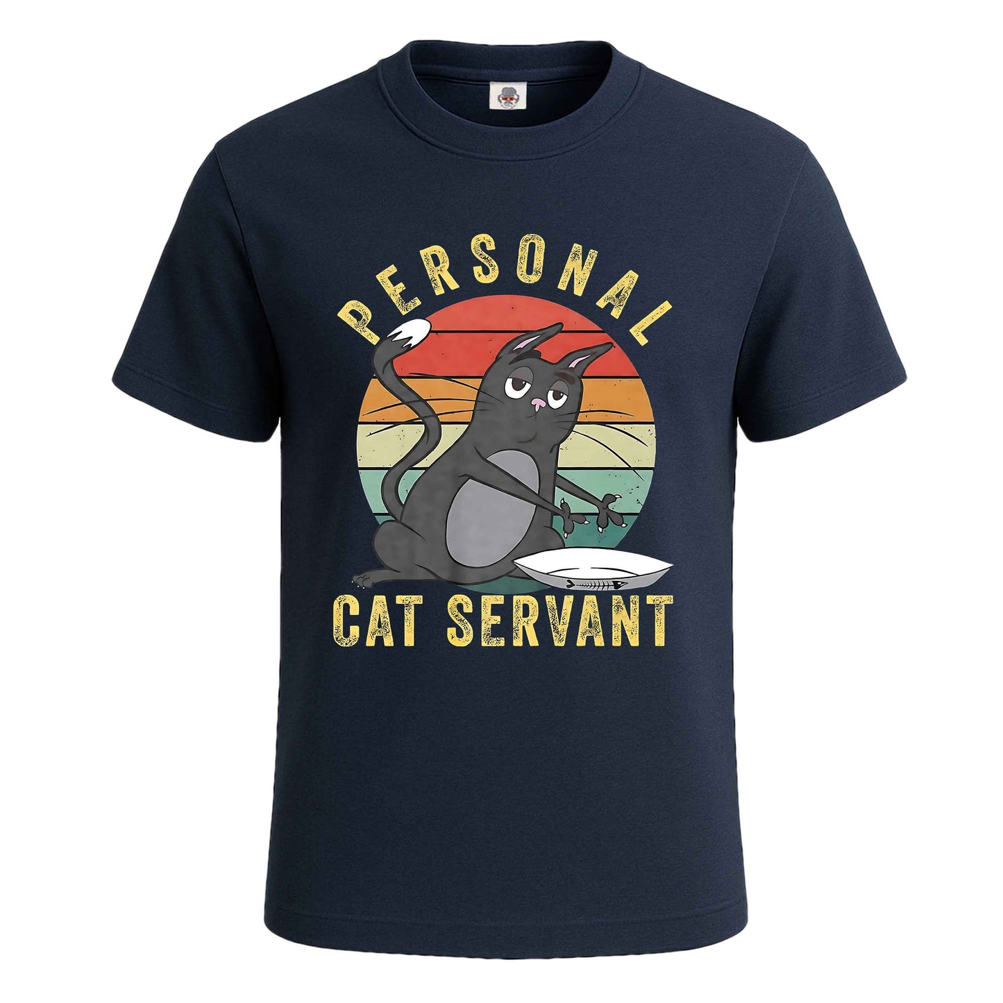 Personal Cat Servant | T-Shirt For Men's NAVY T-SHIRT Personal Cat Servant | T-Shirt For Men's