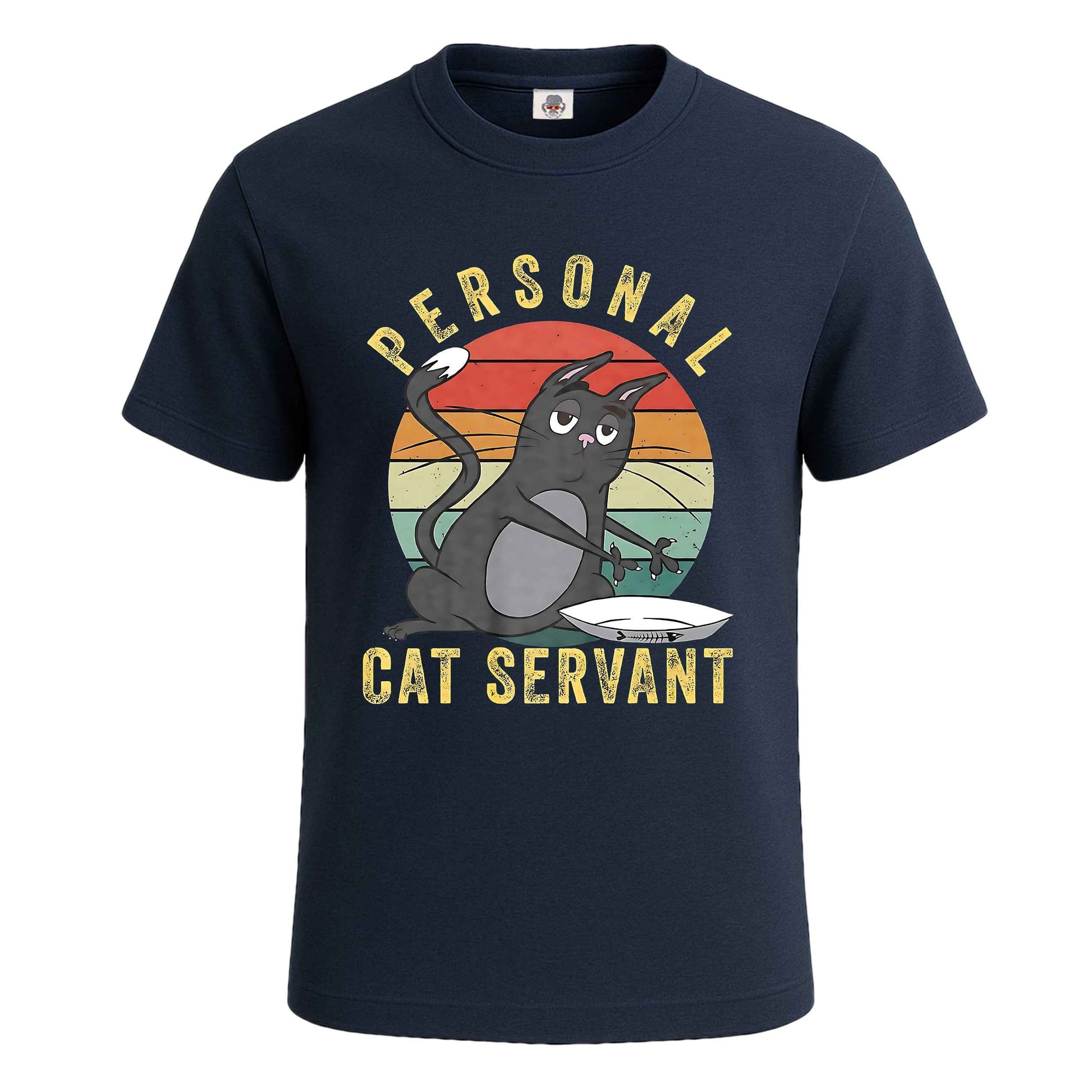 Personal Cat Servant | T-Shirt For Men's NAVY T-SHIRT Personal Cat Servant | T-Shirt For Men's