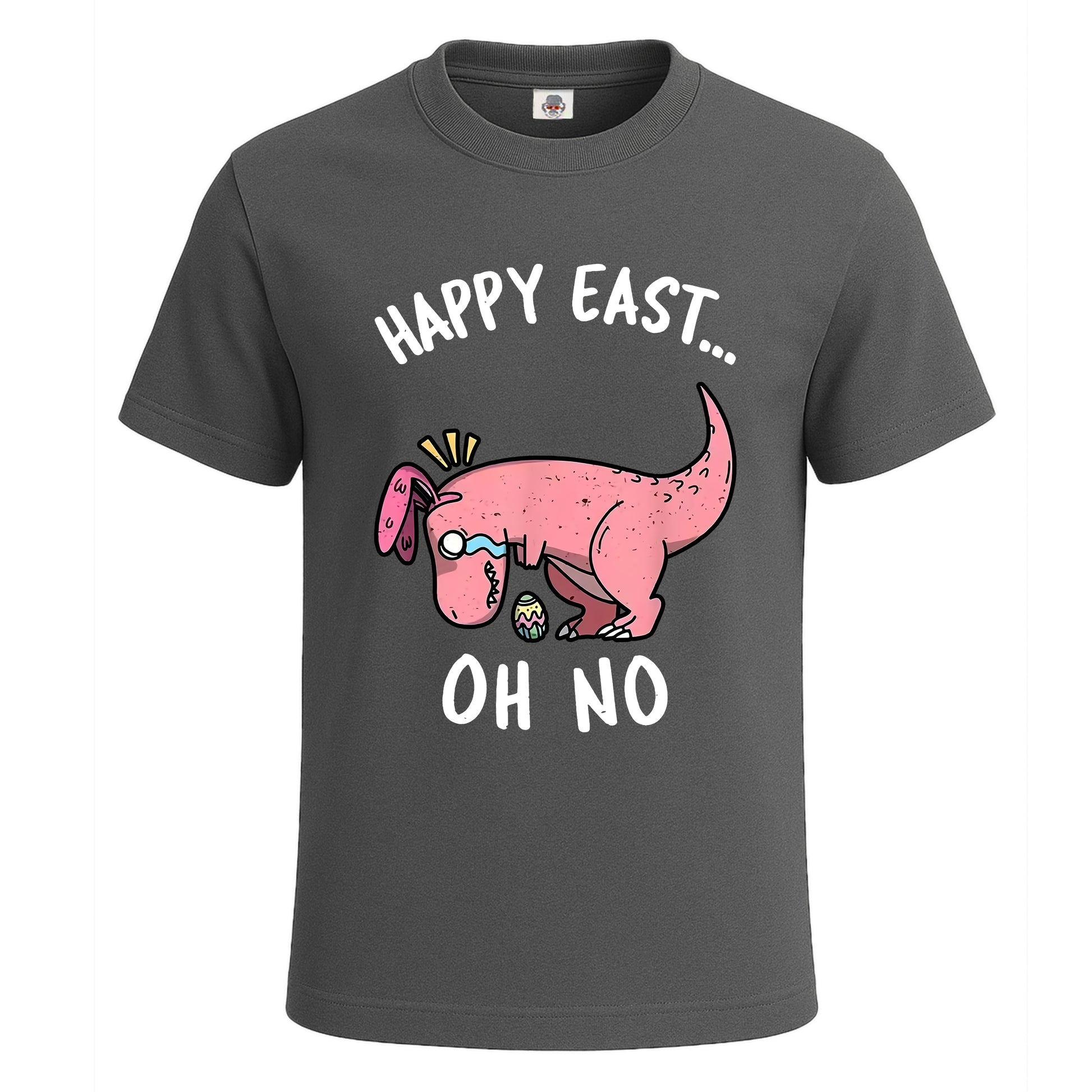 Happy East Oh No | T-Shirt For Men's Charcoal Happy East Oh No | T-Shirt For Men's