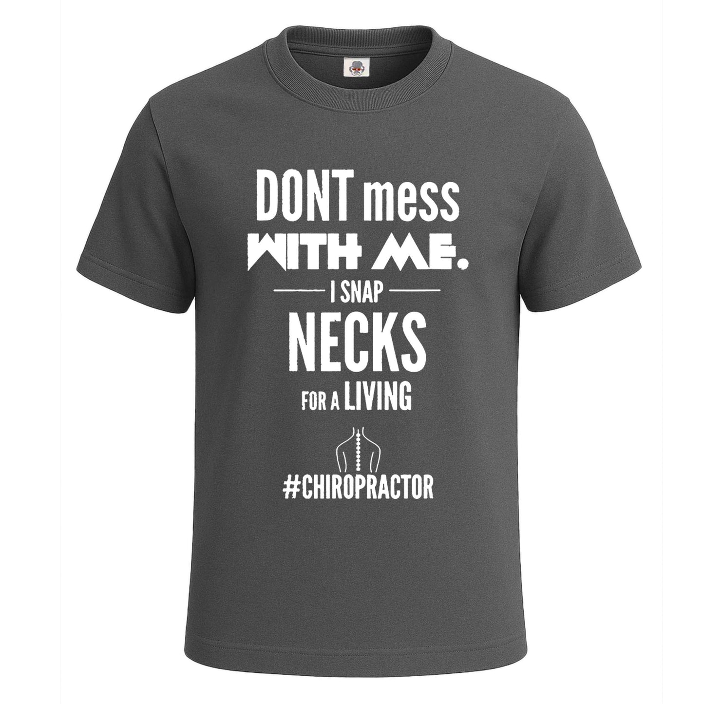 I Snap Necks For | T-Shirt For Men's Charcoal I Snap Necks For | T-Shirt For Men's