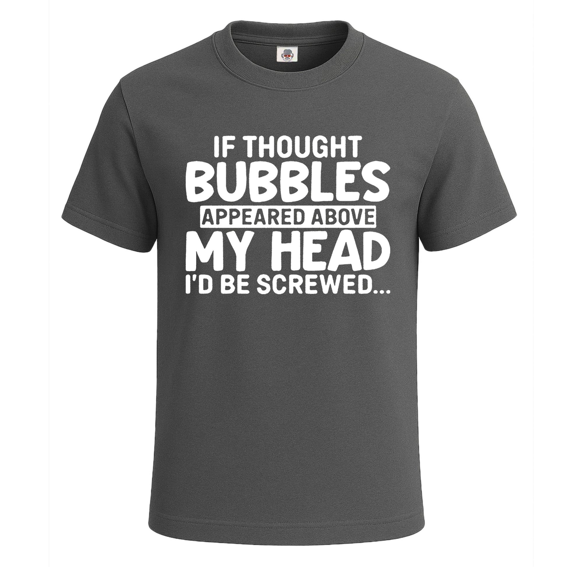 If Thought Bubbles | T-Shirt For Men's Charcoal If Thought Bubbles | T-Shirt For Men's