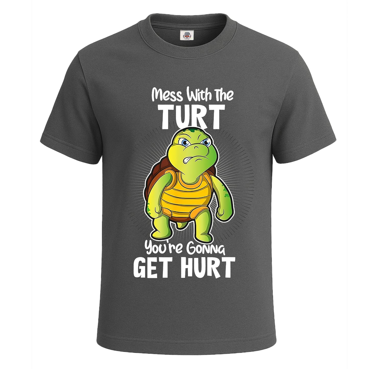 Mess With The Turt | T-Shirt For Men's Charcoal Mess With The Turt | T-Shirt For Men's