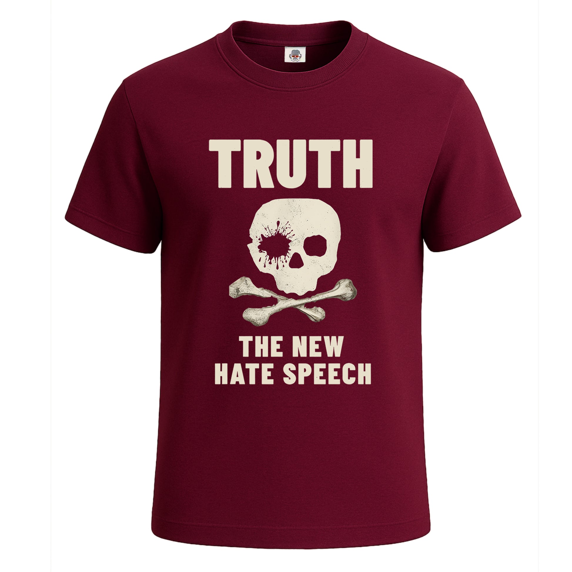 Truth The New Hate | T-Shirt For Men's Maroon Truth The New Hate | T-Shirt For Men's