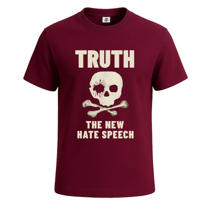 Truth The New Hate | T-Shirt For Men's Maroon Truth The New Hate | T-Shirt For Men's