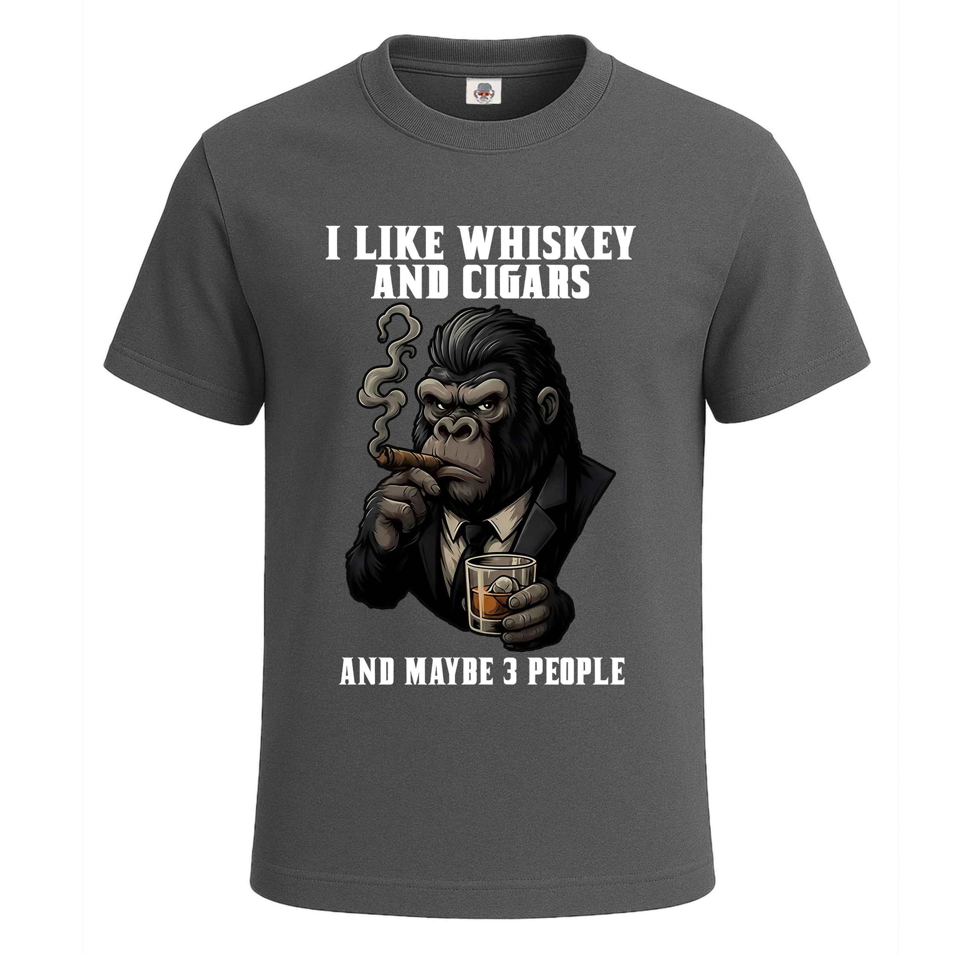 I Like Whiskey | T-Shirt For Men's Charcoal I Like Whiskey | T-Shirt For Men's