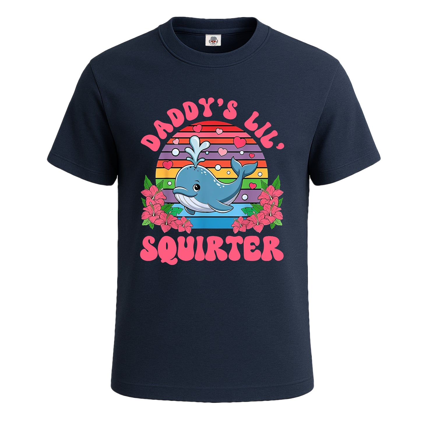Daddy's Lil Squirter | T-Shirt For Men's NAVY T-SHIRT Daddy's Lil Squirter | T-Shirt For Men's