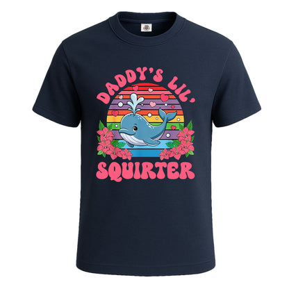 Daddy's Lil Squirter | T-Shirt For Men's NAVY T-SHIRT Daddy's Lil Squirter | T-Shirt For Men's