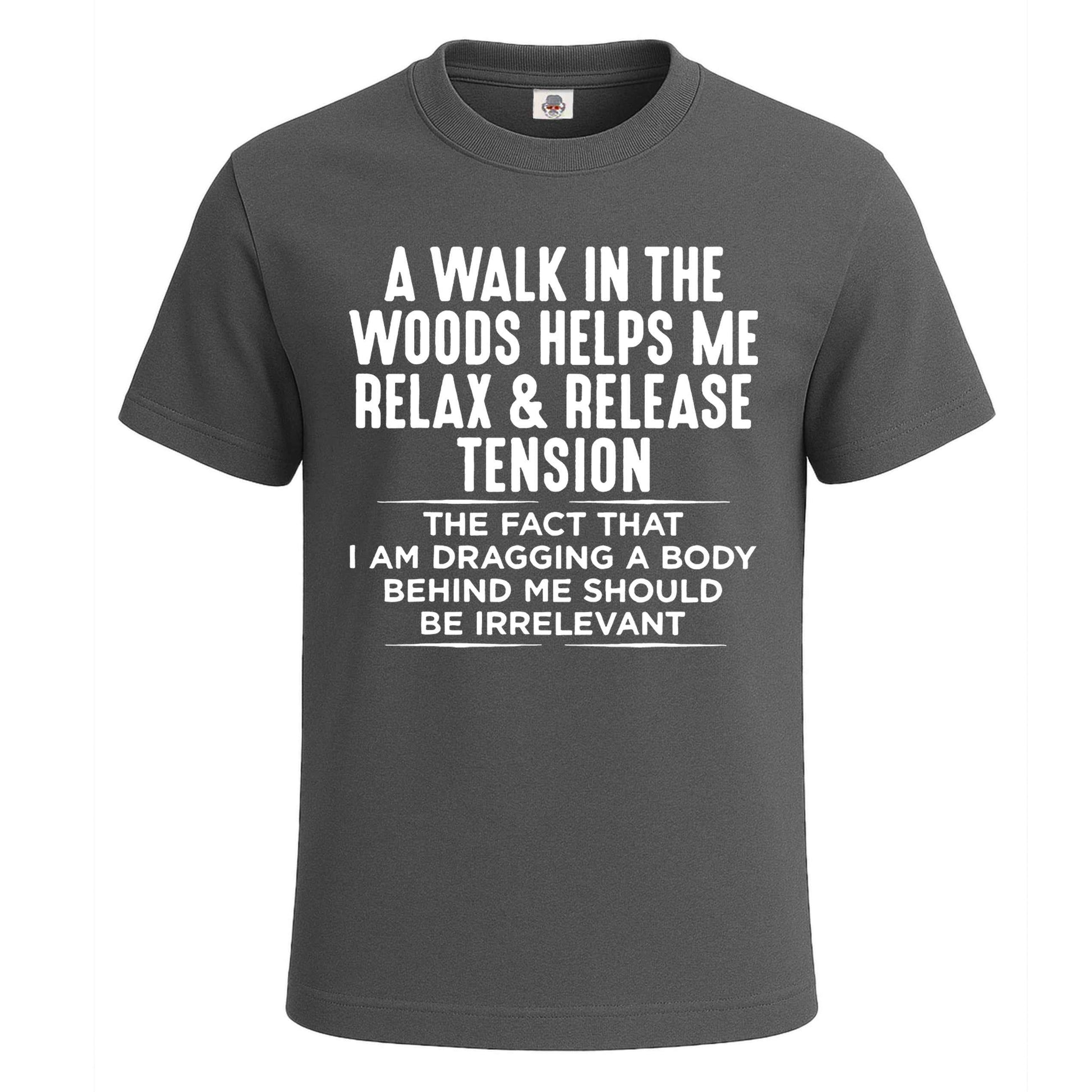 A Walk In The Woods | T-Shirt For Men's Charcoal A Walk In The Woods | T-Shirt For Men's