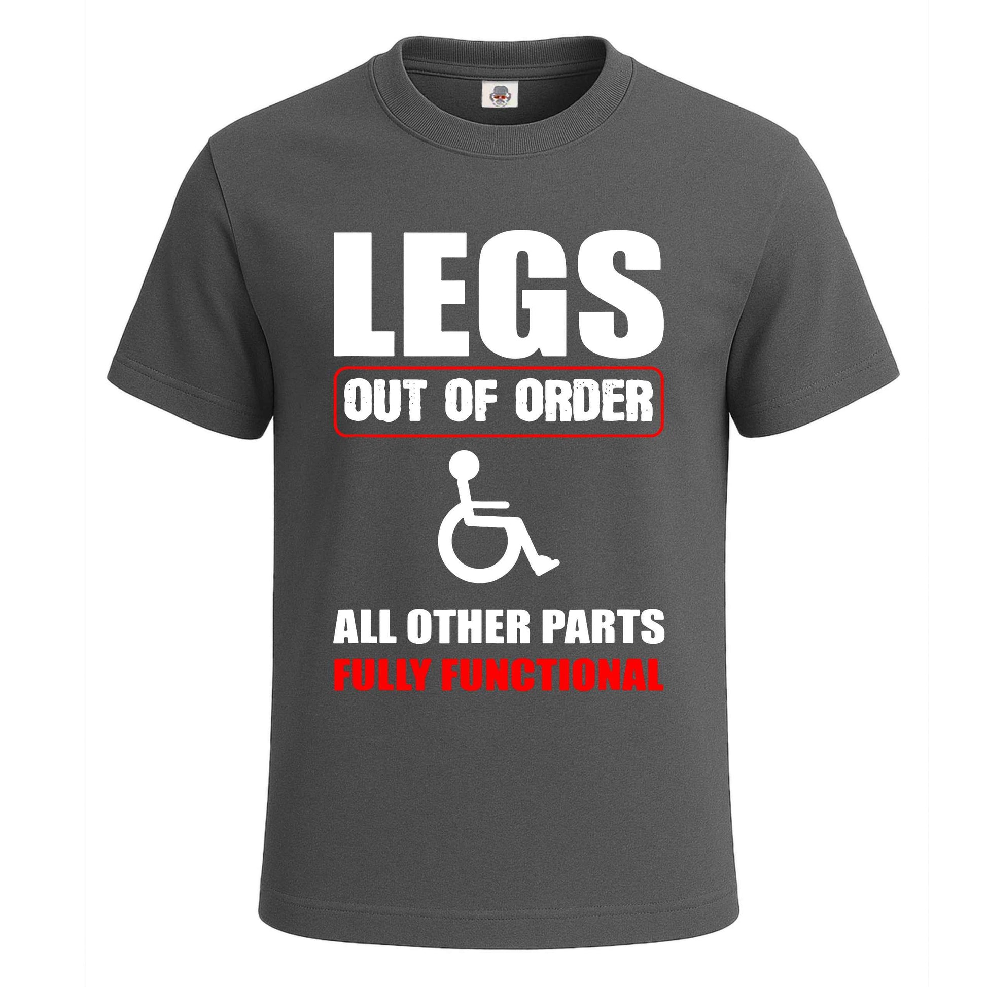 Legs Out Of Order | T-Shirt For Men's Charcoal Legs Out Of Order | T-Shirt For Men's