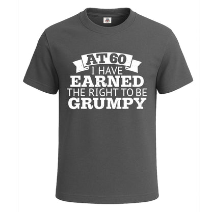60Th Birthday T 60 | T-Shirt For Men's Charcoal 60Th Birthday T 60 | T-Shirt For Men's