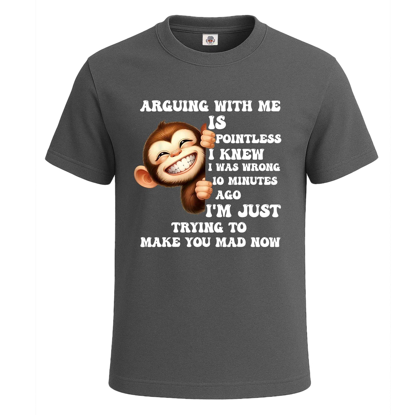 Arguing With Me Is | T-Shirt For Men's Charcoal Arguing With Me Is | T-Shirt For Men's