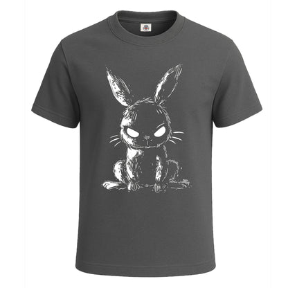 Creepy Rabbit Comics | T-Shirt For Men's Charcoal Creepy Rabbit Comics | T-Shirt For Men's