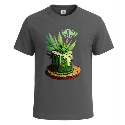 Birthday Cake Cannabis | T-Shirt For Men's Charcoal Birthday Cake Cannabis | T-Shirt For Men's