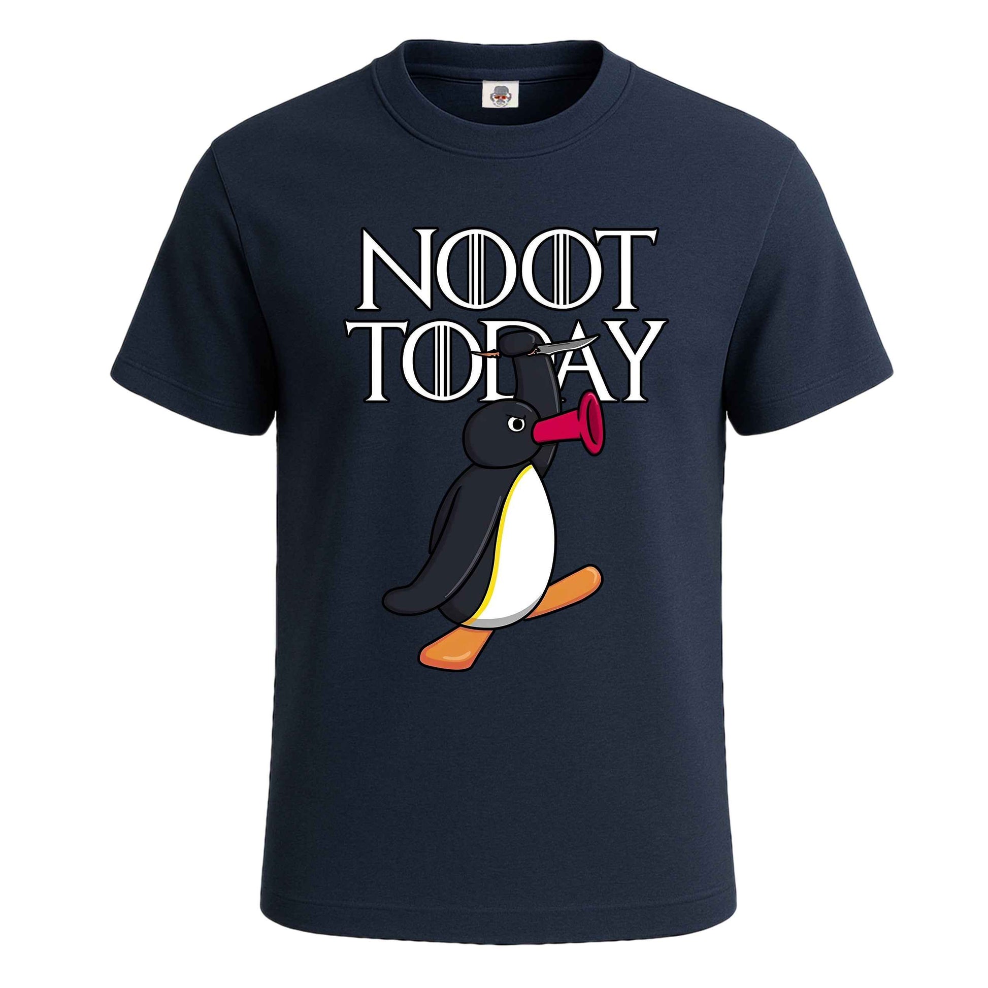 Noot Today Pingu | T-Shirt For Men's NAVY T-SHIRT Noot Today Pingu | T-Shirt For Men's