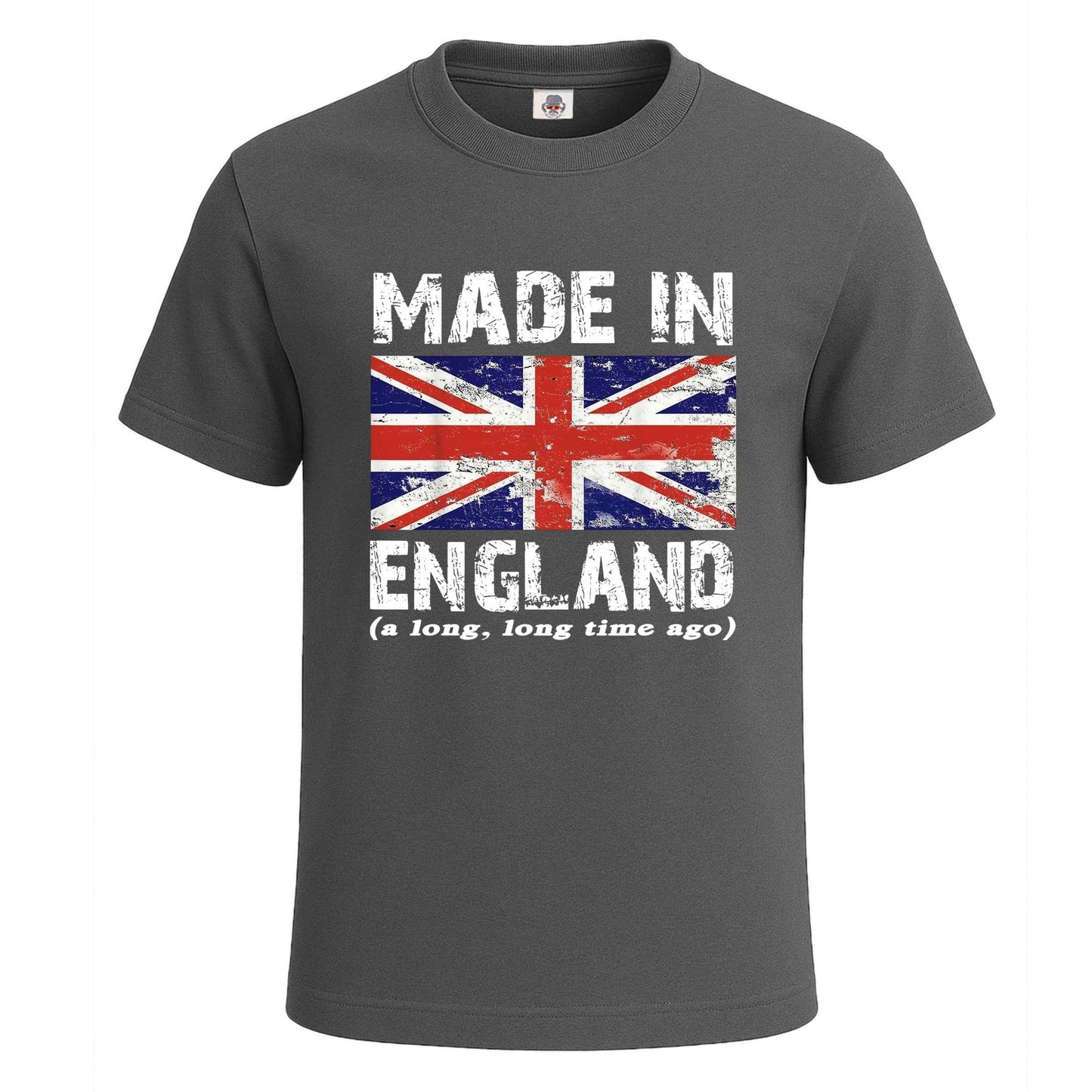 Made In England A Long Ago | T-Shirt For Men's Charcoal Made In England A Long Ago | T-Shirt For Men's