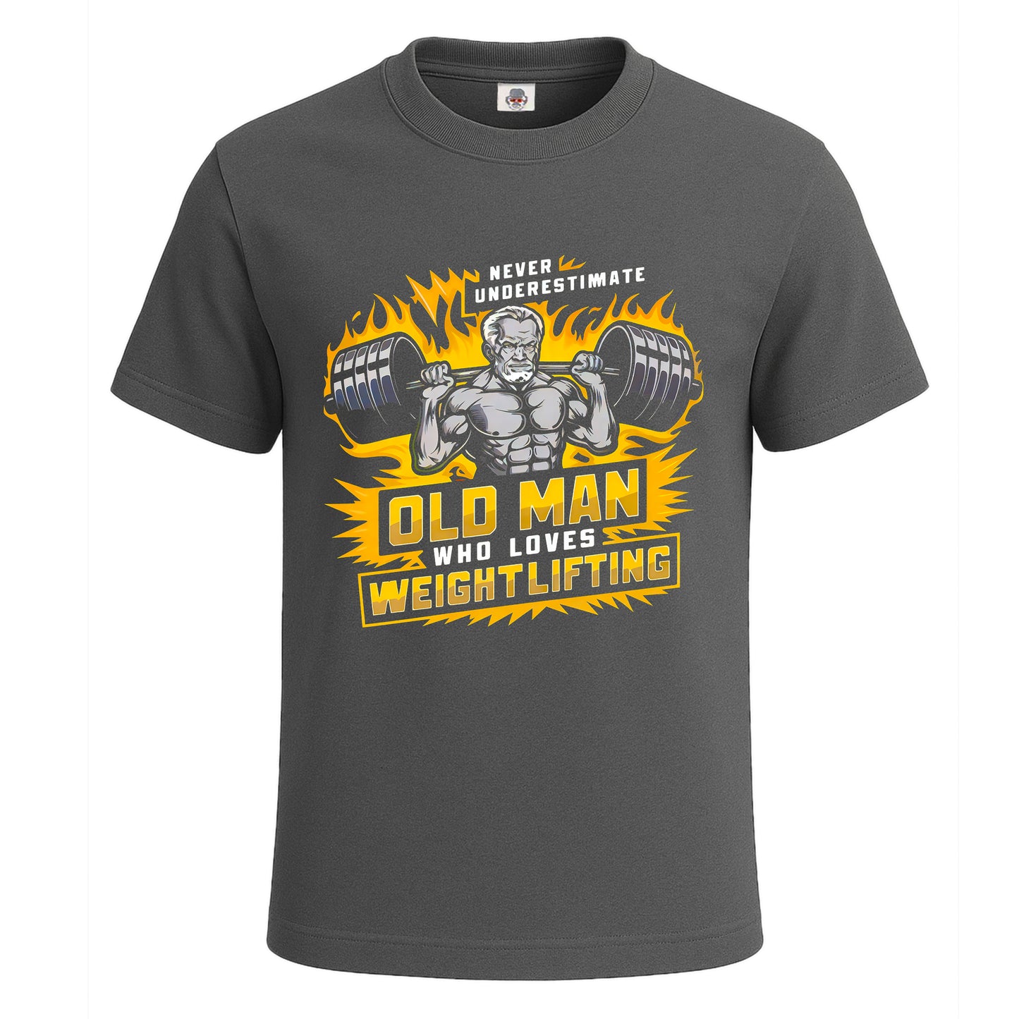 Never Underestimate | T-Shirt For Men's Charcoal Never Underestimate | T-Shirt For Men's