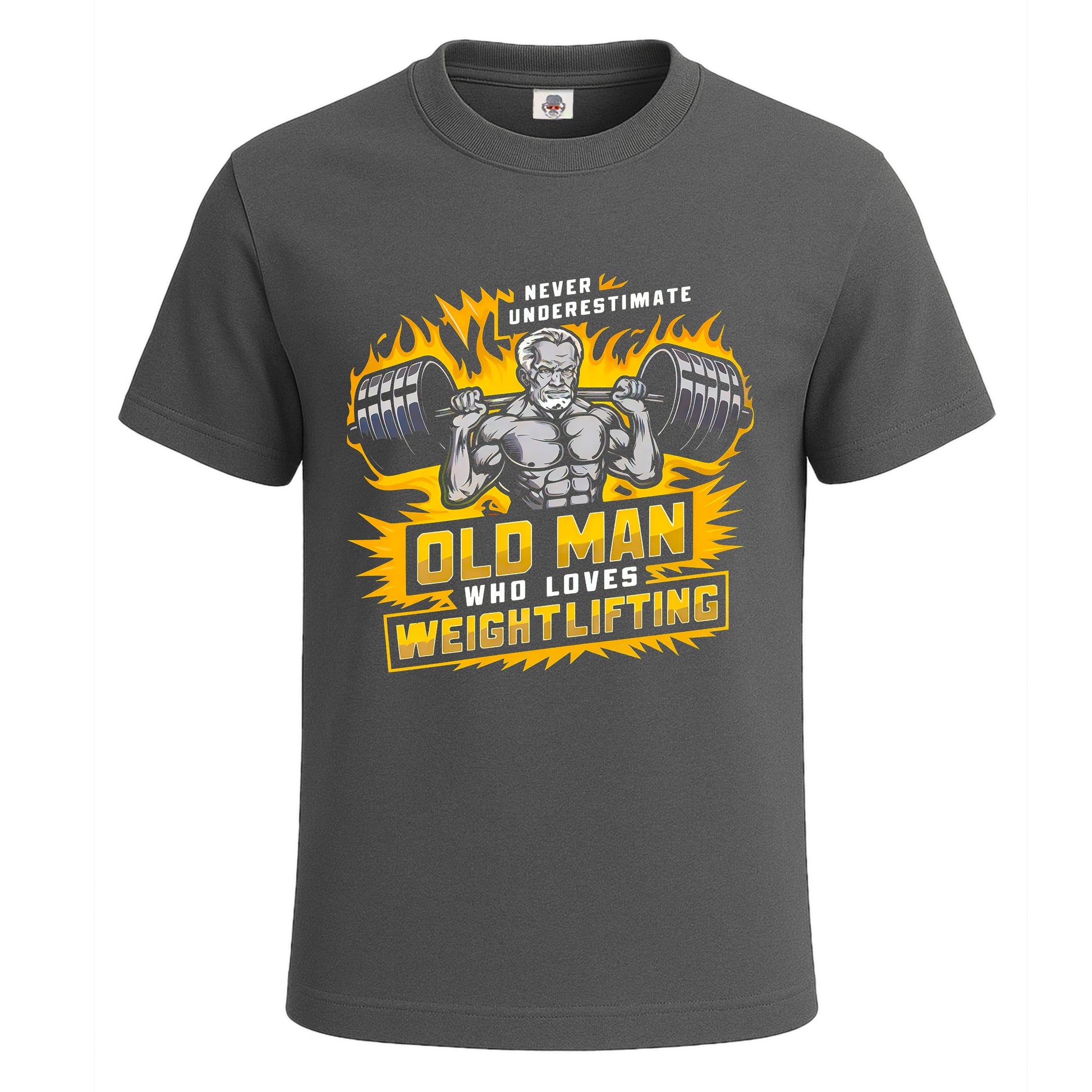 Never Underestimate | T-Shirt For Men's Charcoal Never Underestimate | T-Shirt For Men's