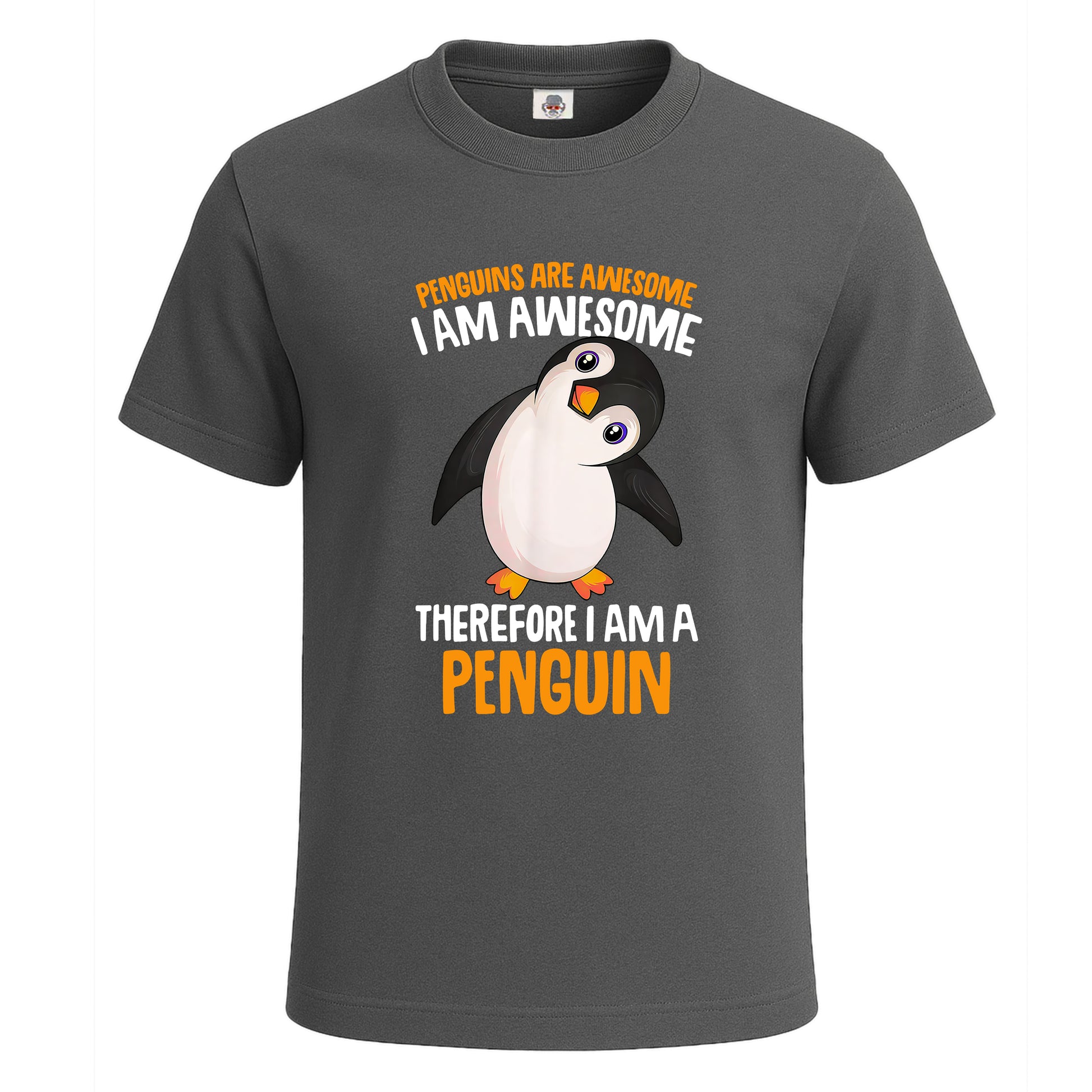 Penguins Are Awesome | T-Shirt For Men's Charcoal Penguins Are Awesome | T-Shirt For Men's