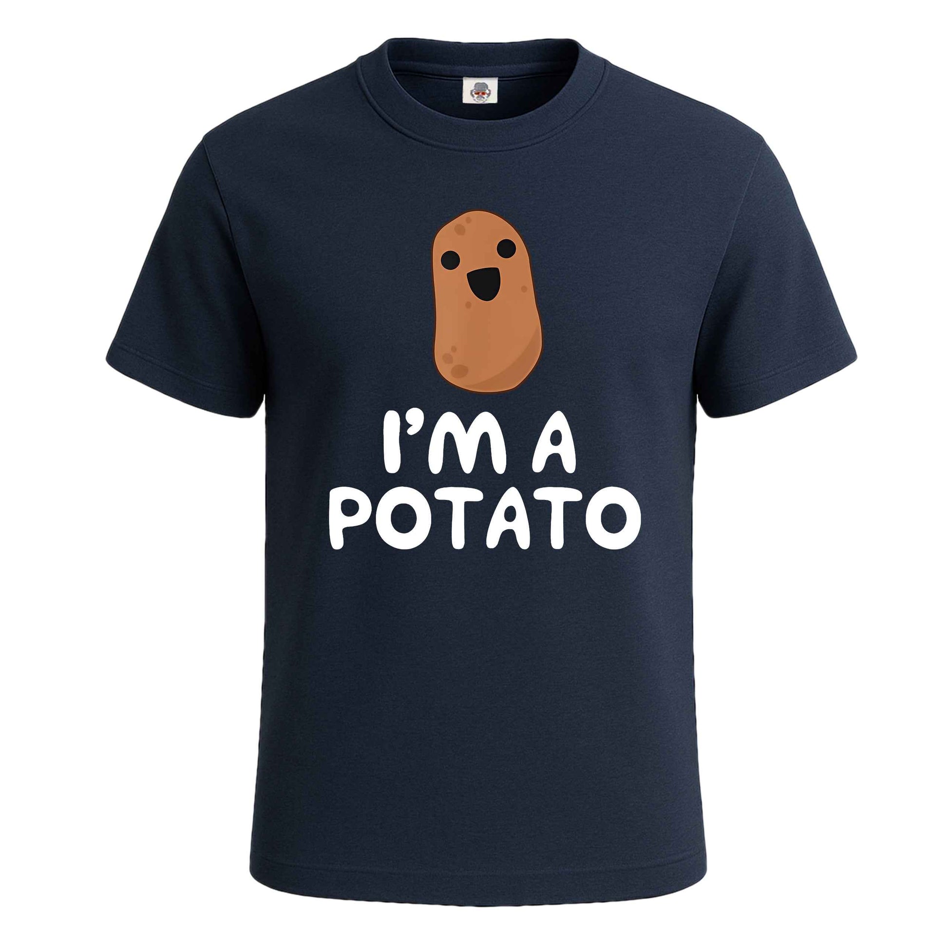 I'm A Potato Vegetable | T-Shirt For Men's NAVY T-SHIRT I'm A Potato Vegetable | T-Shirt For Men's