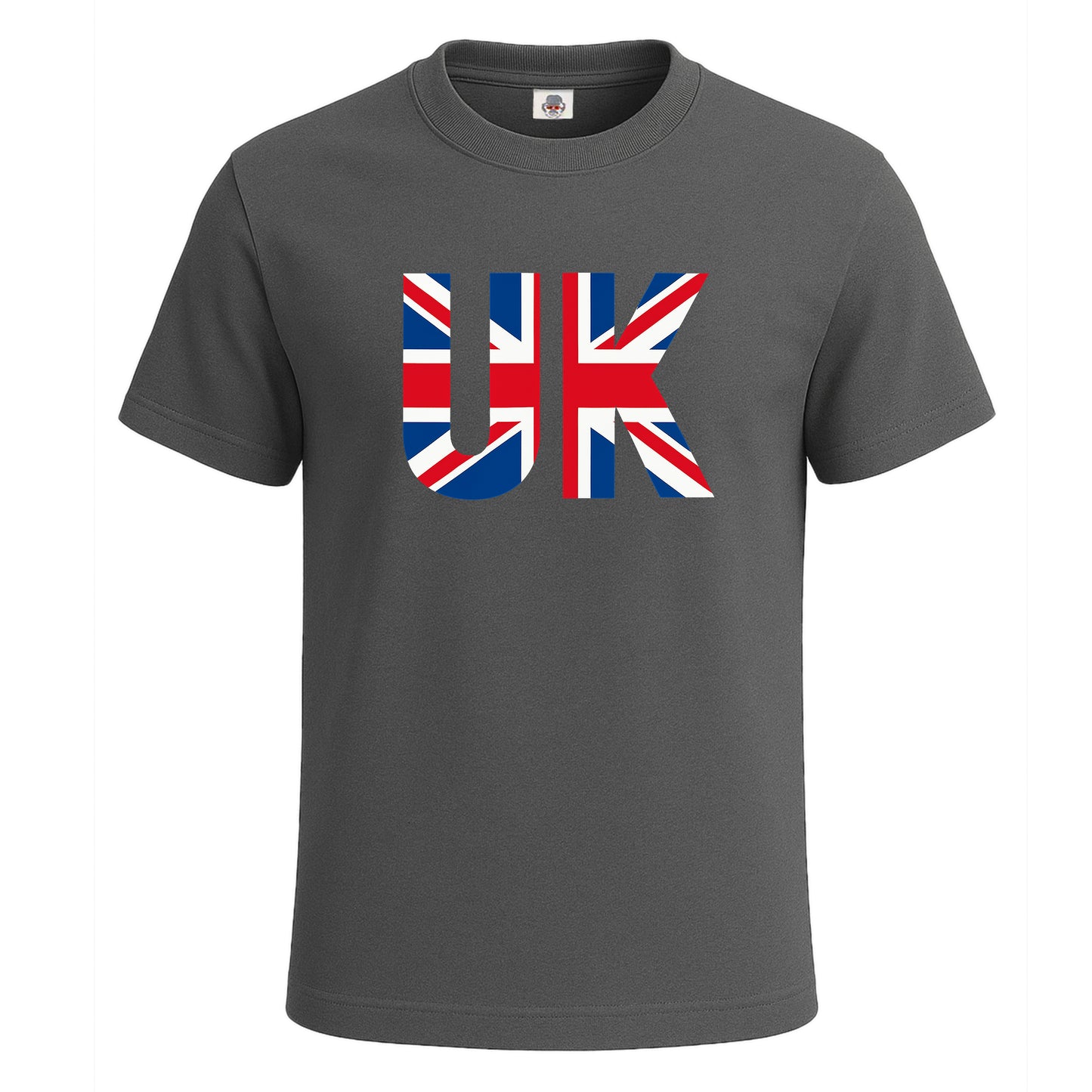 Union Jack England Flag | T-Shirt For Men's Charcoal Union Jack England Flag | T-Shirt For Men's