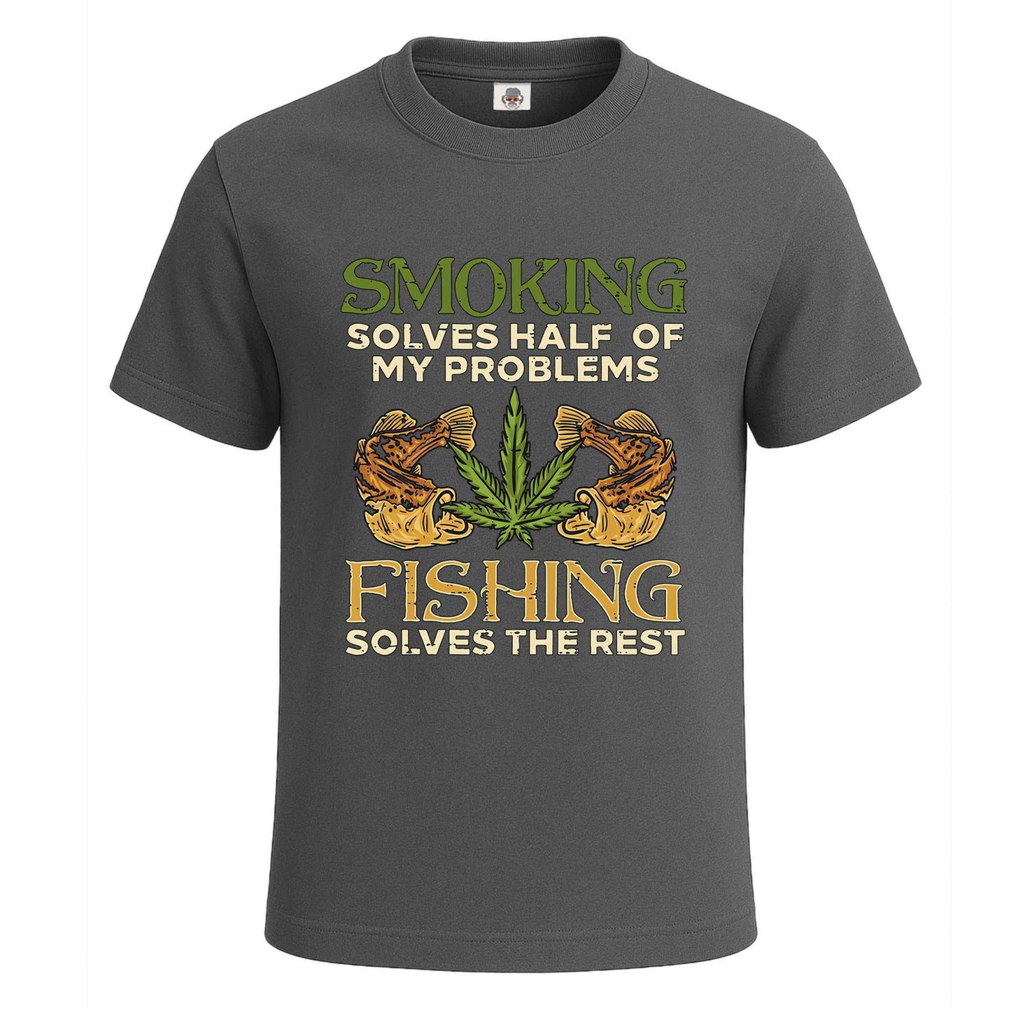 Smoking Solves Half | T-Shirt For Men's