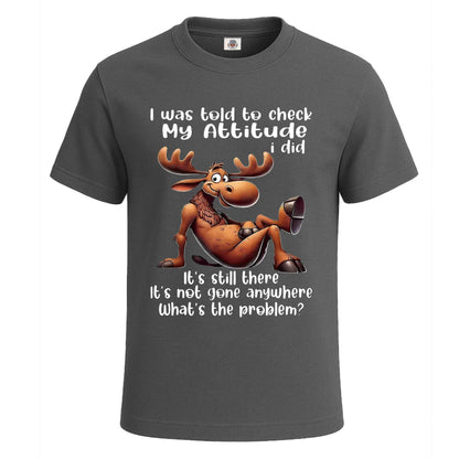 I Was Told to Check | T-Shirt For Men's Charcoal I Was Told to Check | T-Shirt For Men's