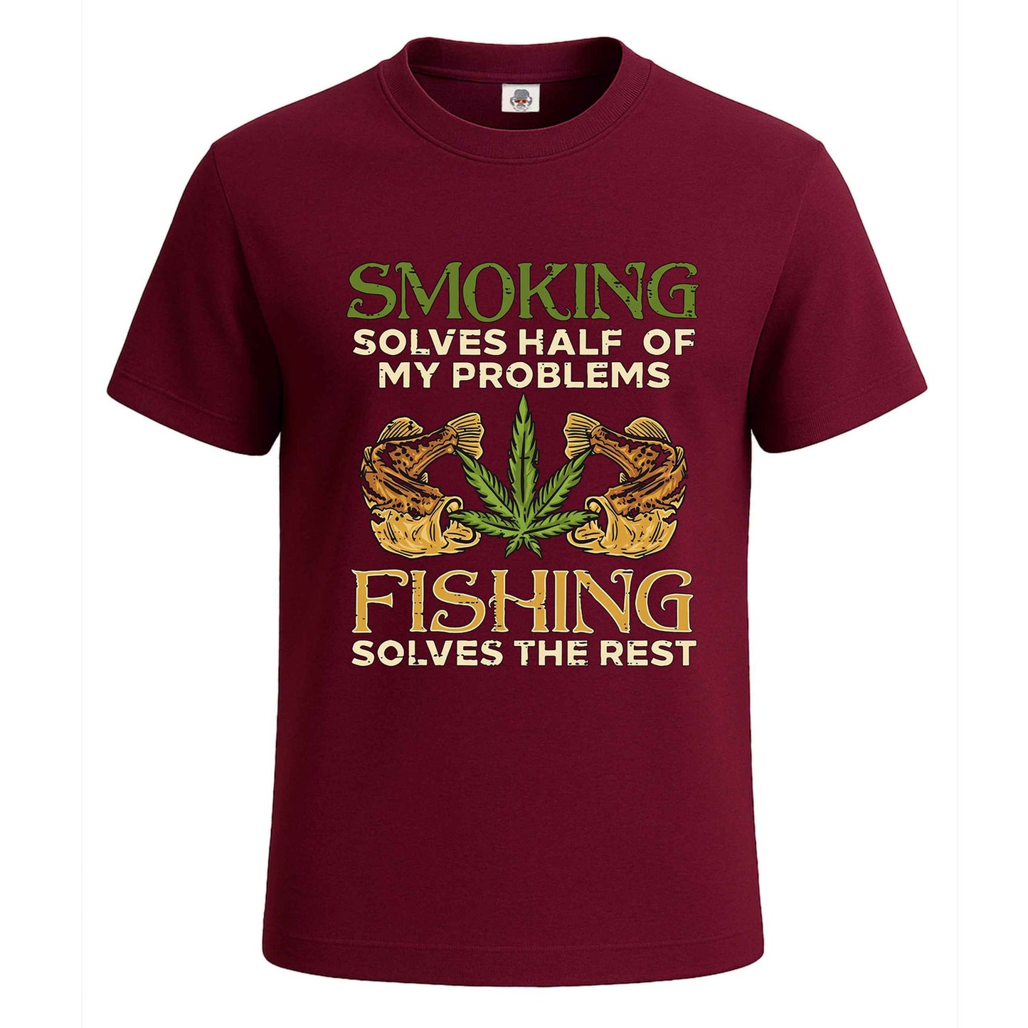Smoking Solves Half | T-Shirt For Men's