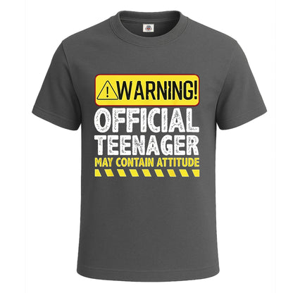 Warning Official Teenager | T-Shirt For Men's