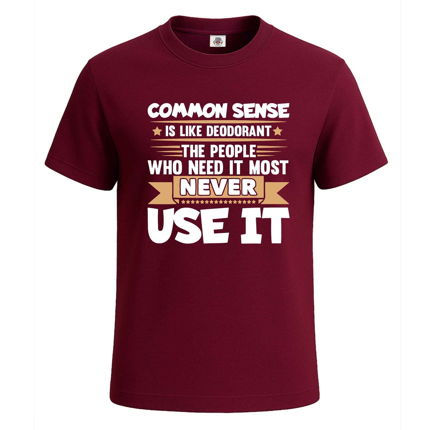 Common Sense is Like | T-Shirt For Men's Maroon Common Sense is Like | T-Shirt For Men's