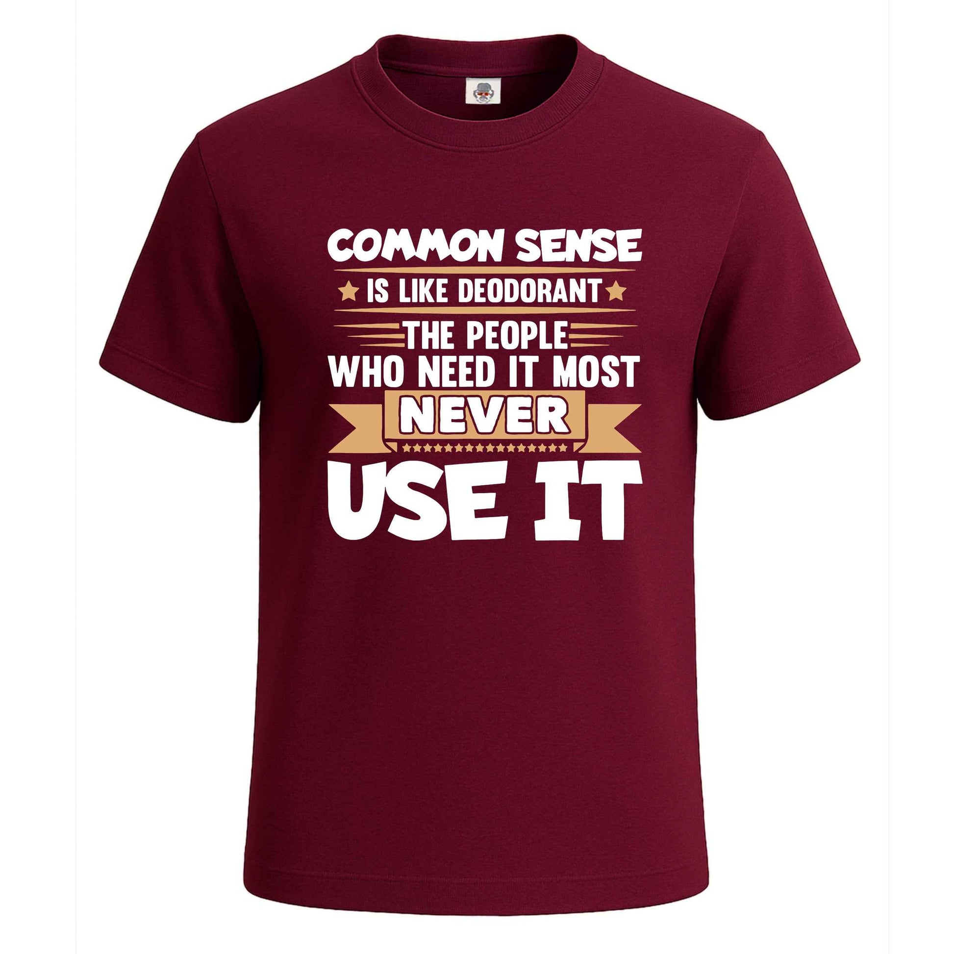 Common Sense is Like | T-Shirt For Men's Maroon Common Sense is Like | T-Shirt For Men's