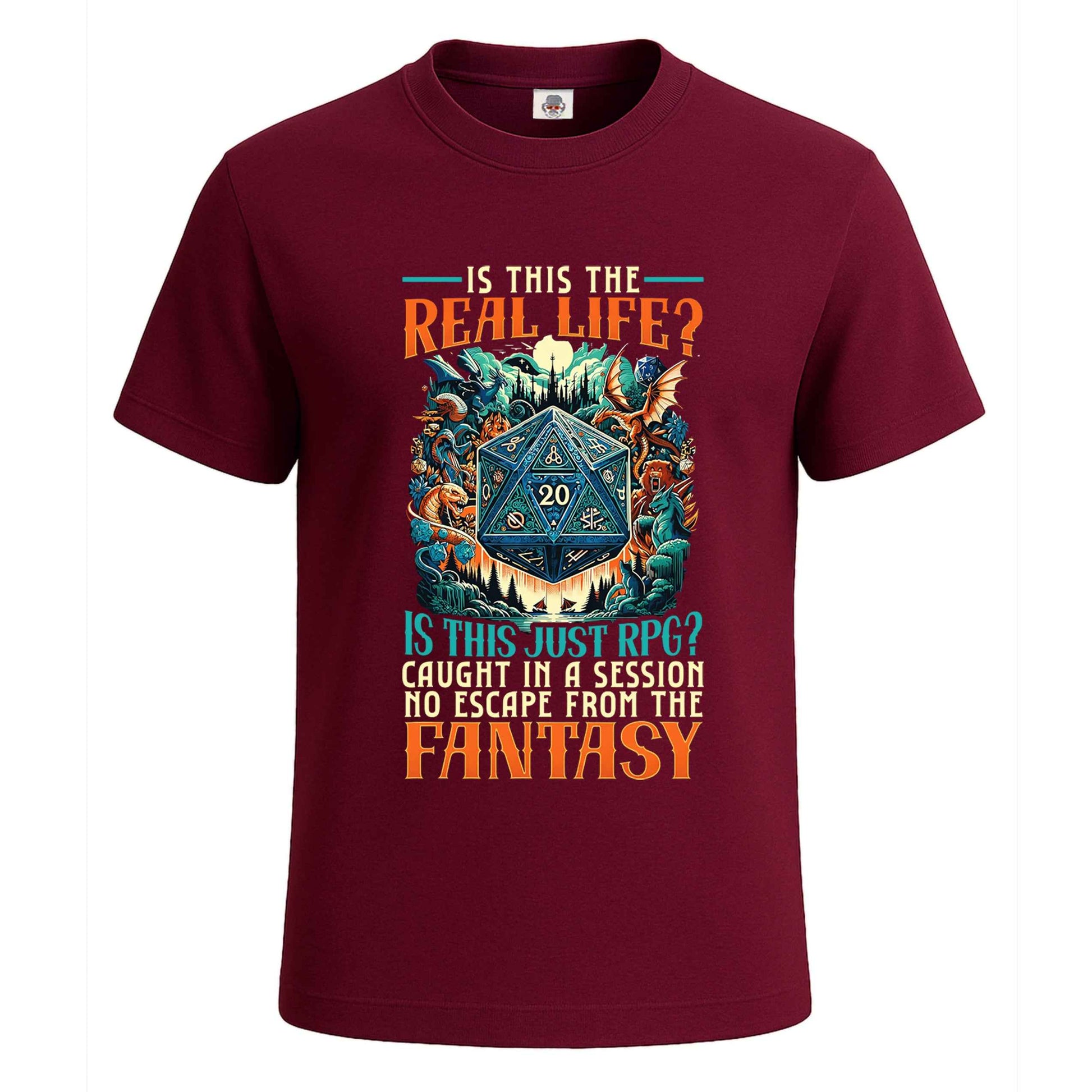Is This The Real Life | T-Shirt For Men's Maroon Is This The Real Life | T-Shirt For Men's