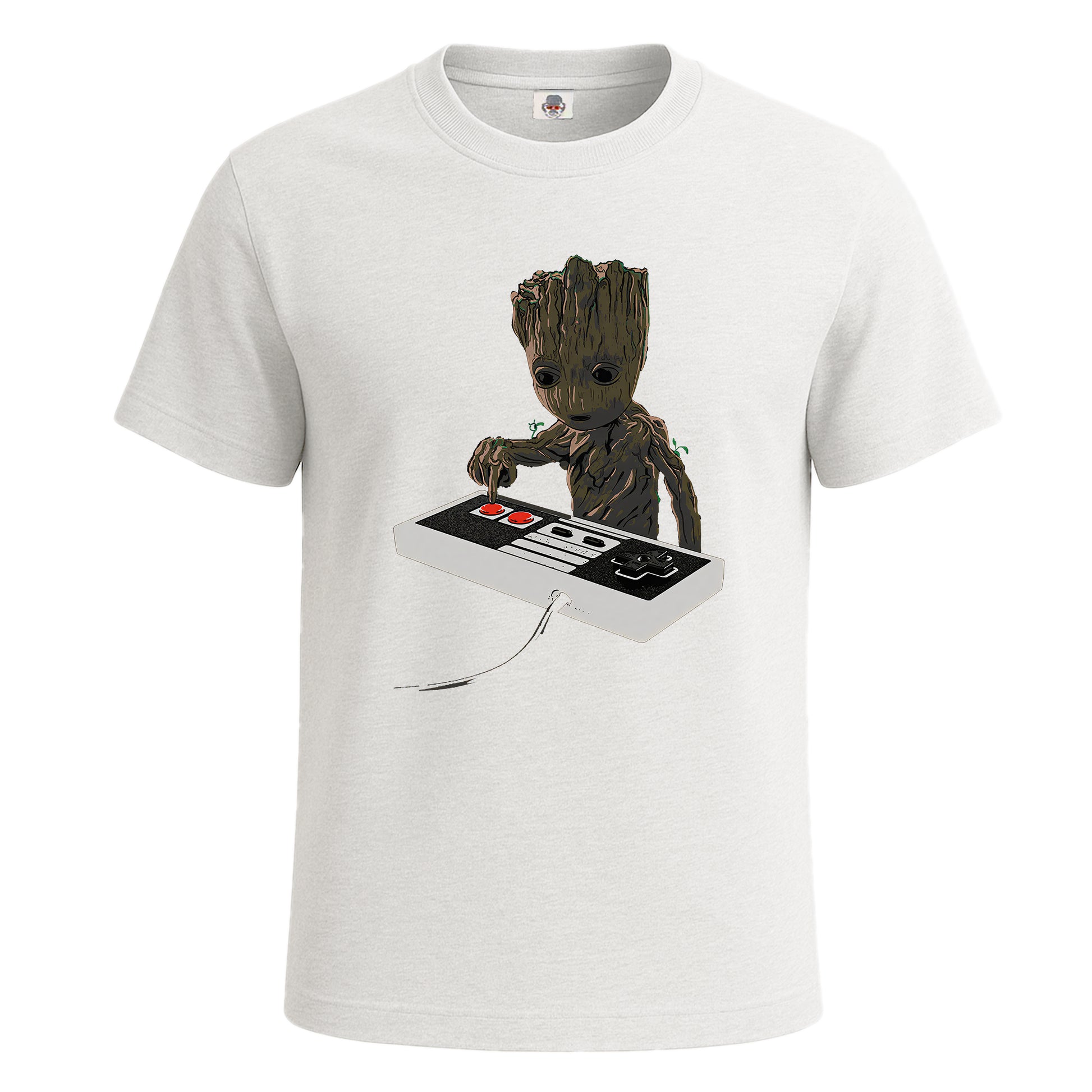 BABY GROOT STAR | T-Shirt For Men's WHITE T-SHIRT BABY GROOT STAR | T-Shirt For Men's