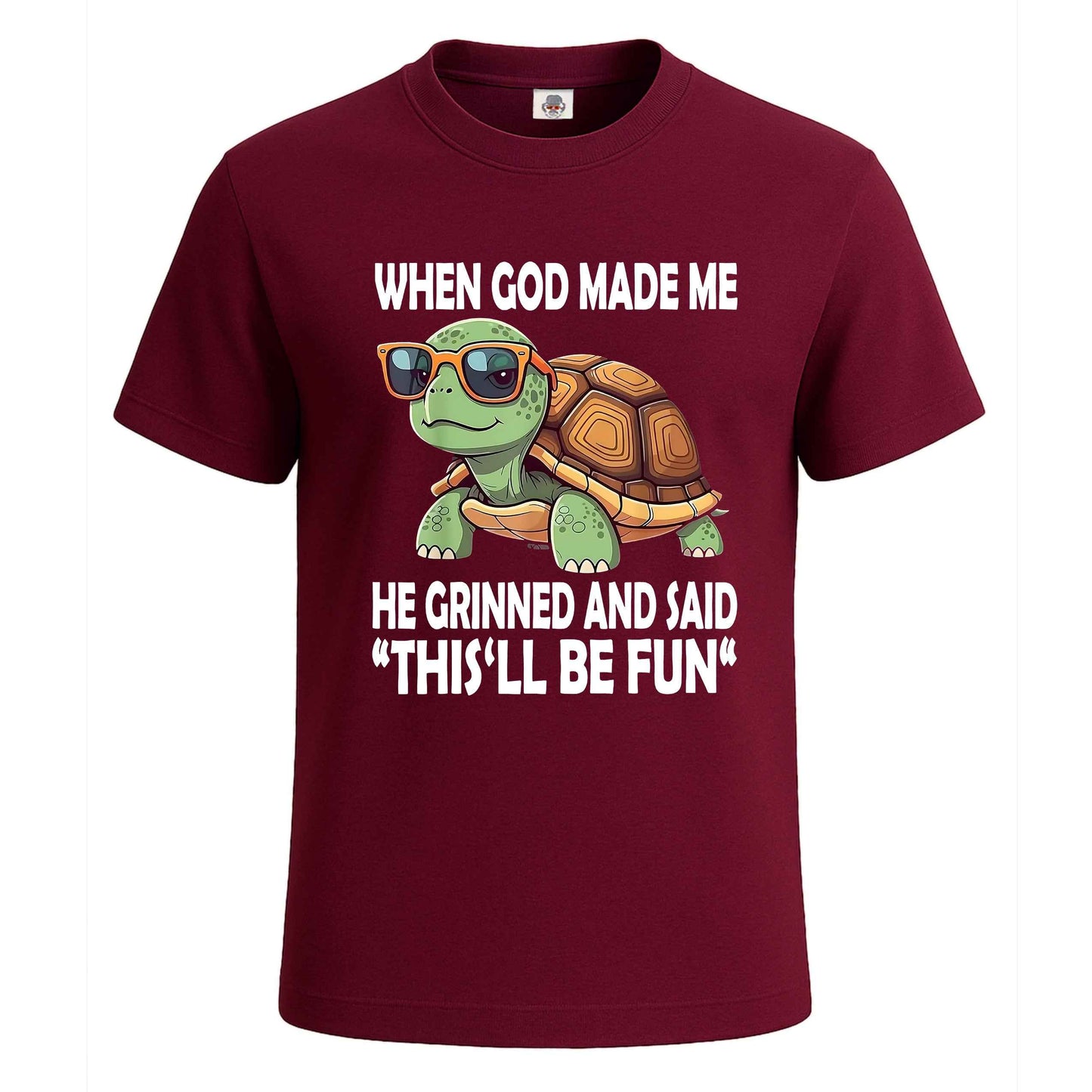WHEN GOD MADE ME HE | T-Shirt For Men's Maroon WHEN GOD MADE ME HE | T-Shirt For Men's