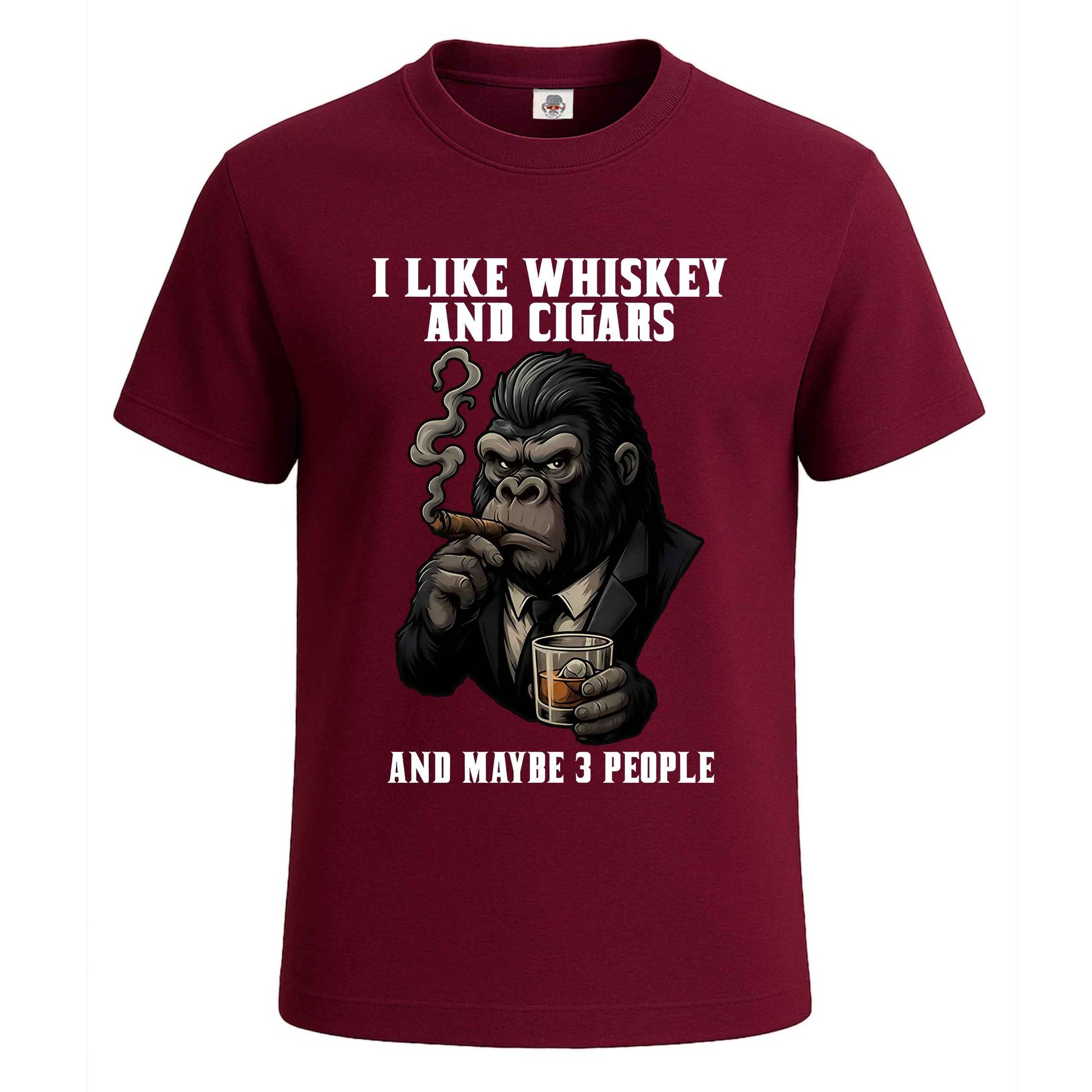 I Like Whiskey | T-Shirt For Men's Maroon I Like Whiskey | T-Shirt For Men's