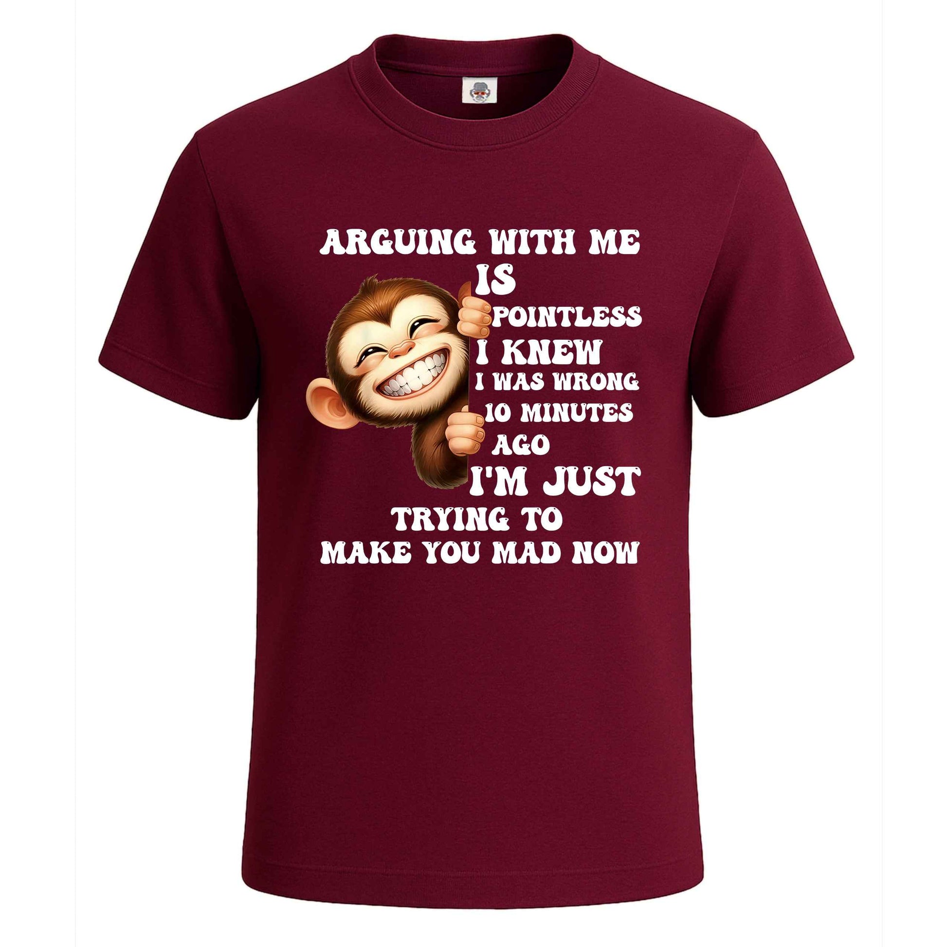 Arguing With Me Is | T-Shirt For Men's Maroon Arguing With Me Is | T-Shirt For Men's