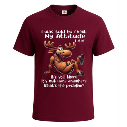 I Was Told to Check | T-Shirt For Men's Maroon I Was Told to Check | T-Shirt For Men's