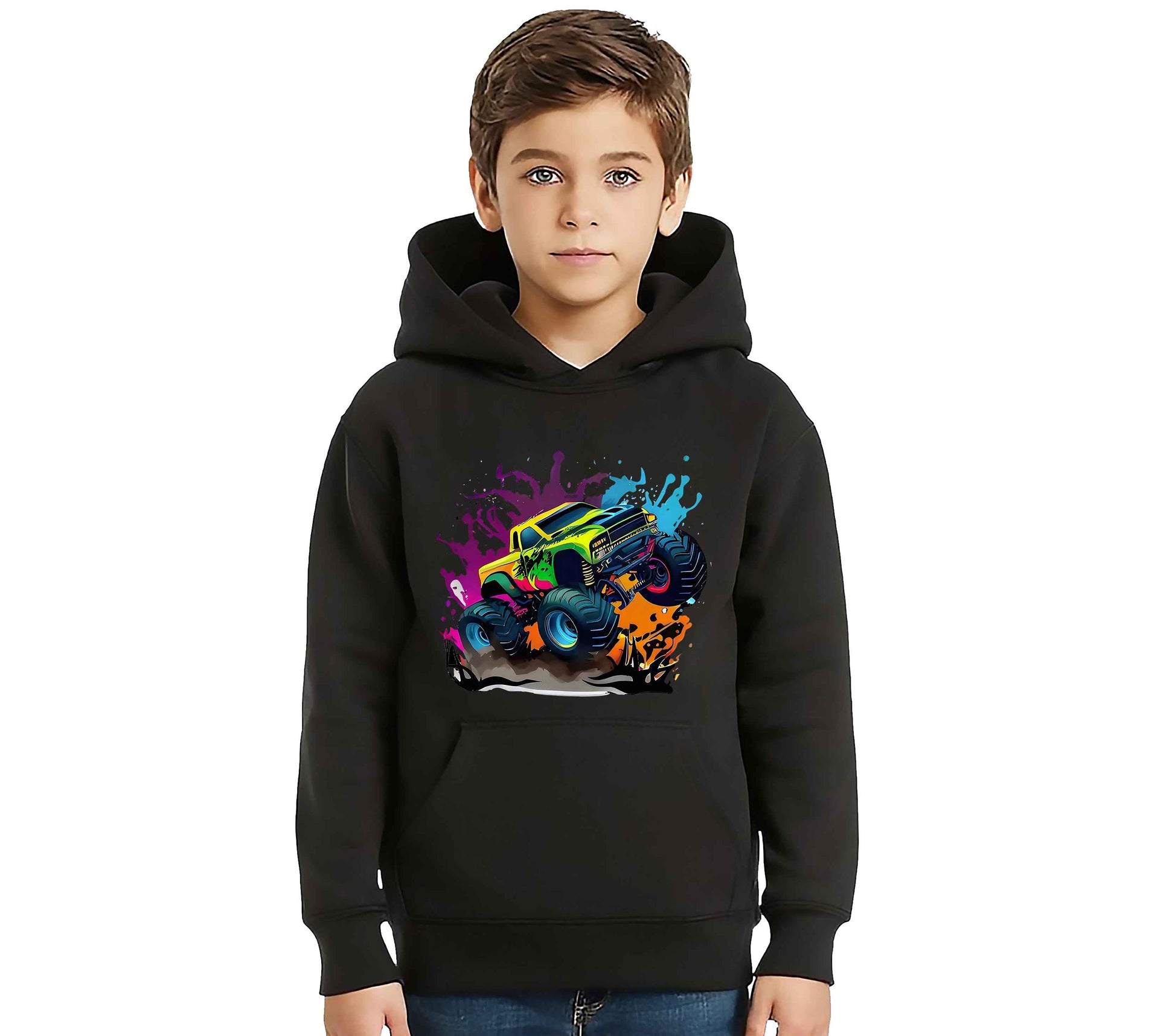 Monster Truck Birthday | Hoody For Kid's Monster Truck Birthday | Hoody For Kid's