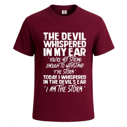 The Devil Whispered In | T-Shirt For Men's