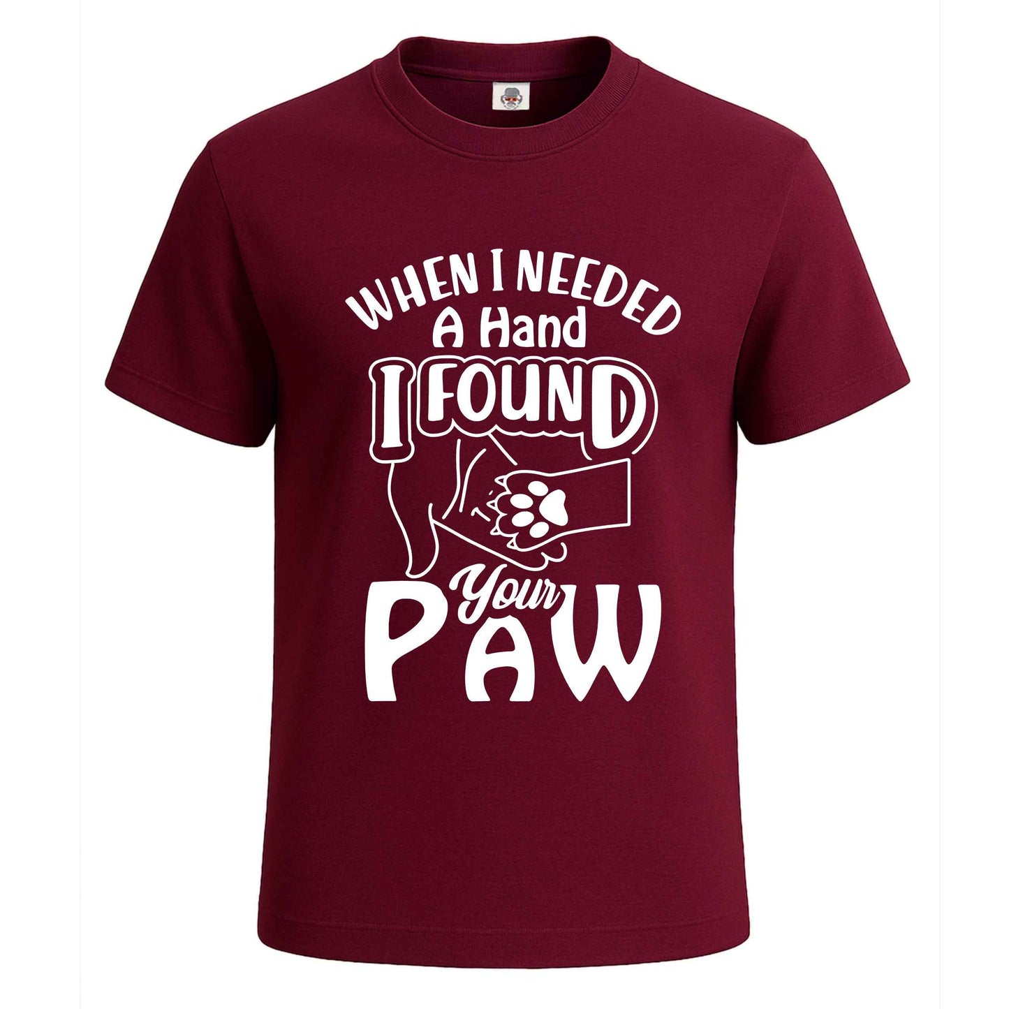 When I Needed A Hand | T-Shirt For Men's Maroon When I Needed A Hand | T-Shirt For Men's