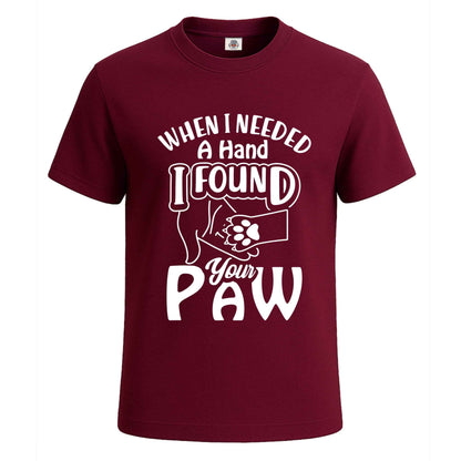 When I Needed A Hand | T-Shirt For Men's Maroon When I Needed A Hand | T-Shirt For Men's