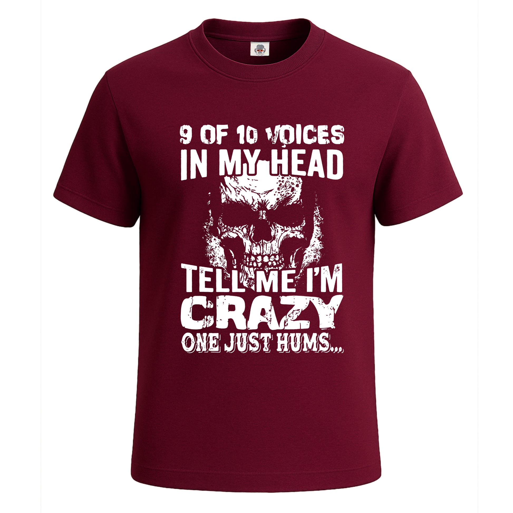 9 Of 10 Voice In My Head | T-Shirt For Men's Maroon 9 Of 10 Voice In My Head | T-Shirt For Men's