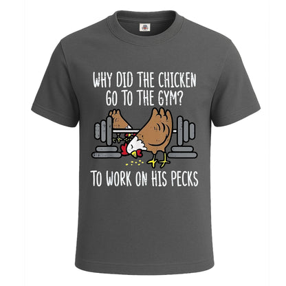 Why Did The Chicken | T-Shirt For Men's