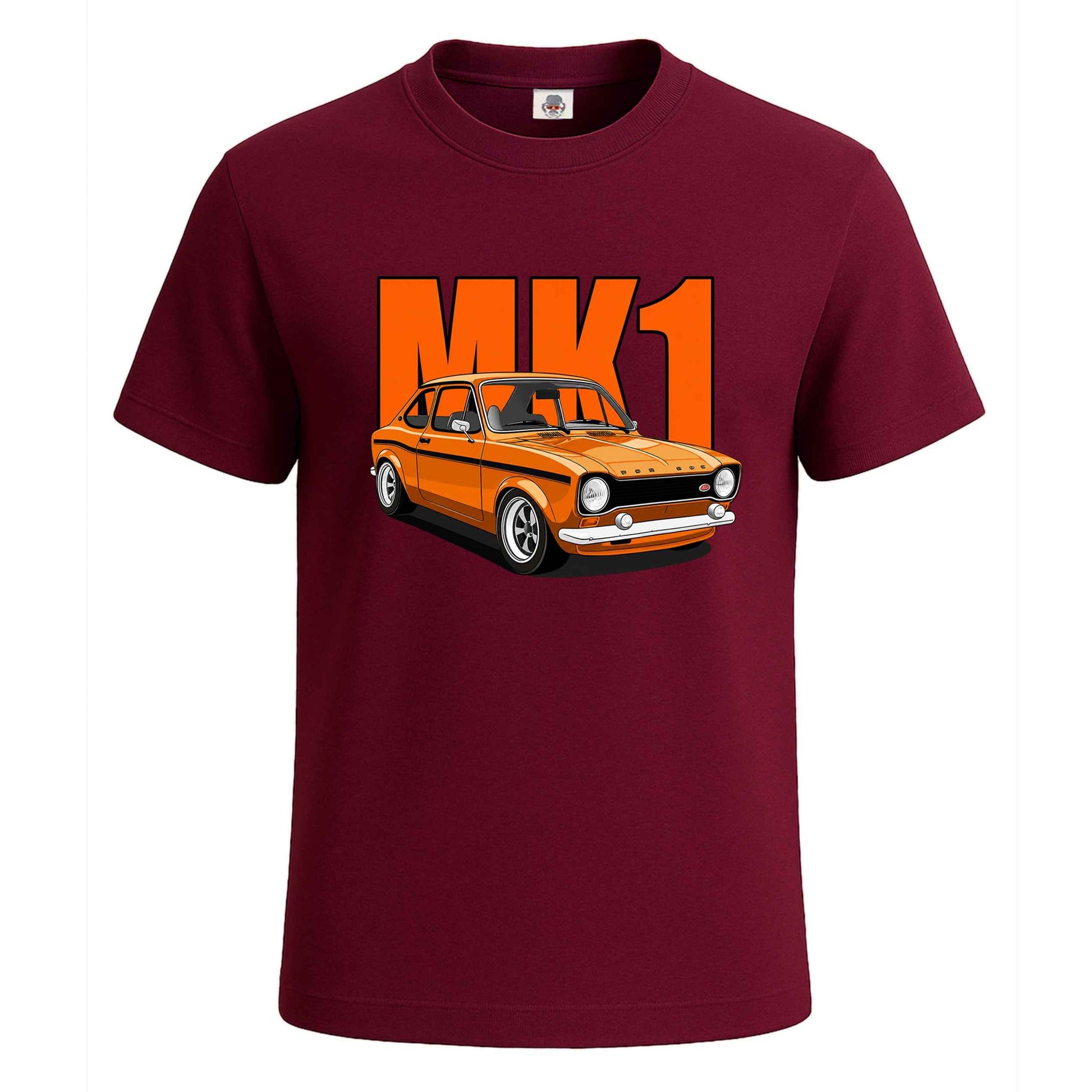 MK 1 Classic Vintage Car | T-Shirt For Men's Maroon MK 1 Classic Vintage Car | T-Shirt For Men's