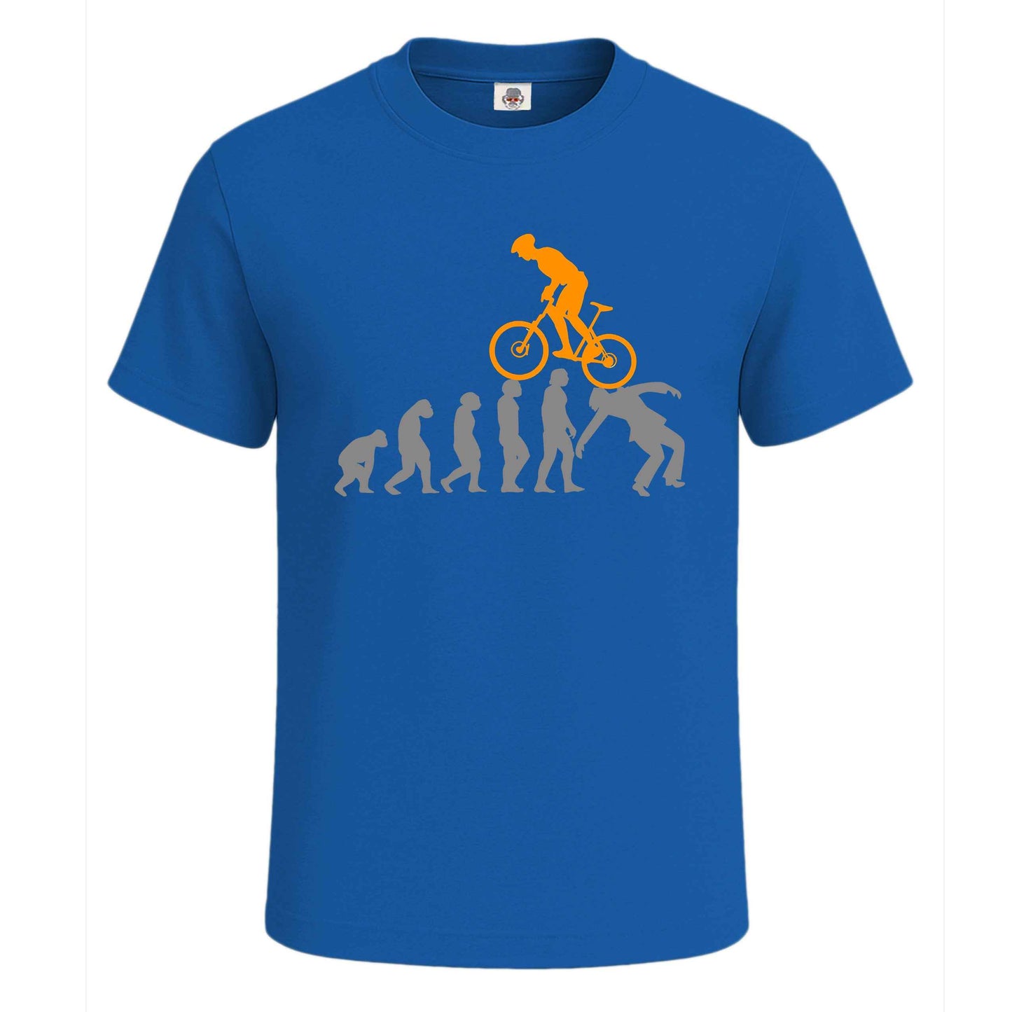 Motorcycle Biker Evolution| T-Shirt For Men's Royal Blue Motorcycle Biker Evolution| T-Shirt For Men's