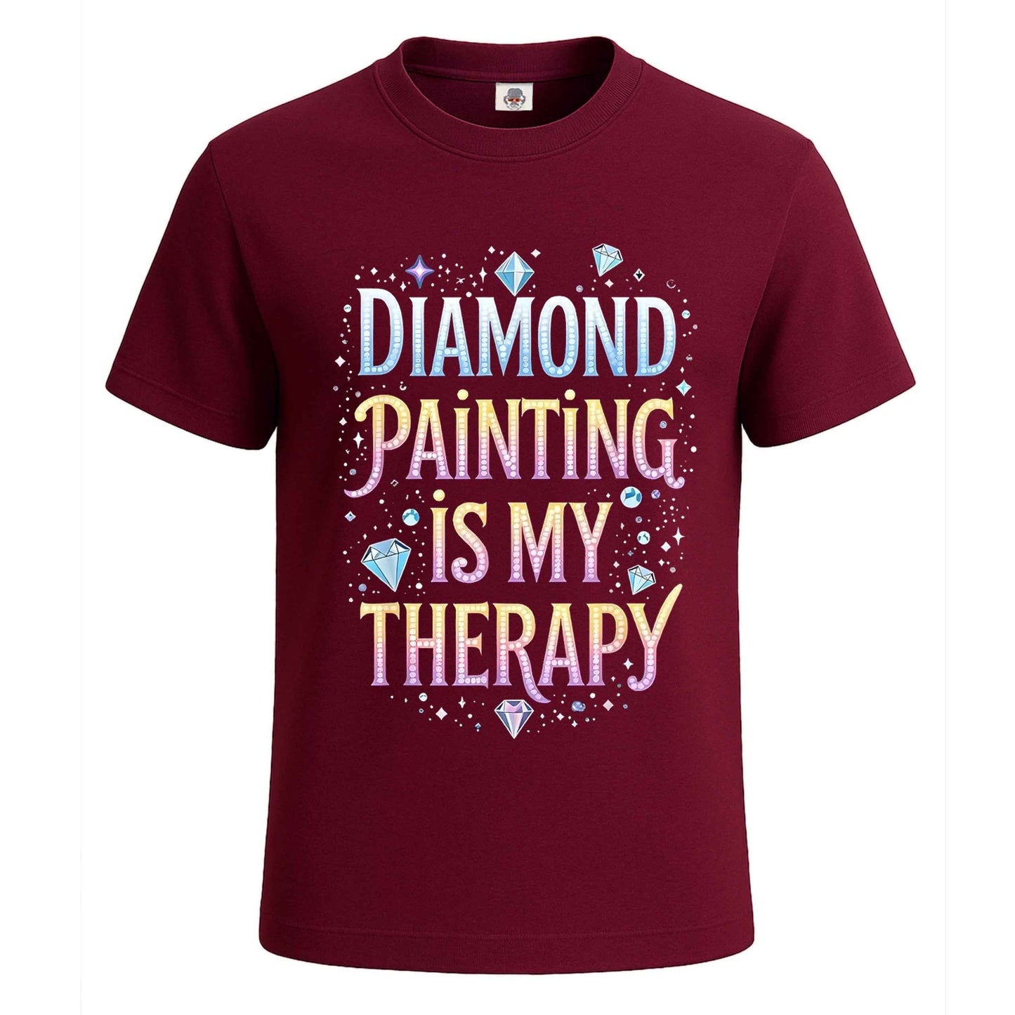 Diamond Painting is My | T-Shirt For Men's Maroon Diamond Painting is My | T-Shirt For Men's
